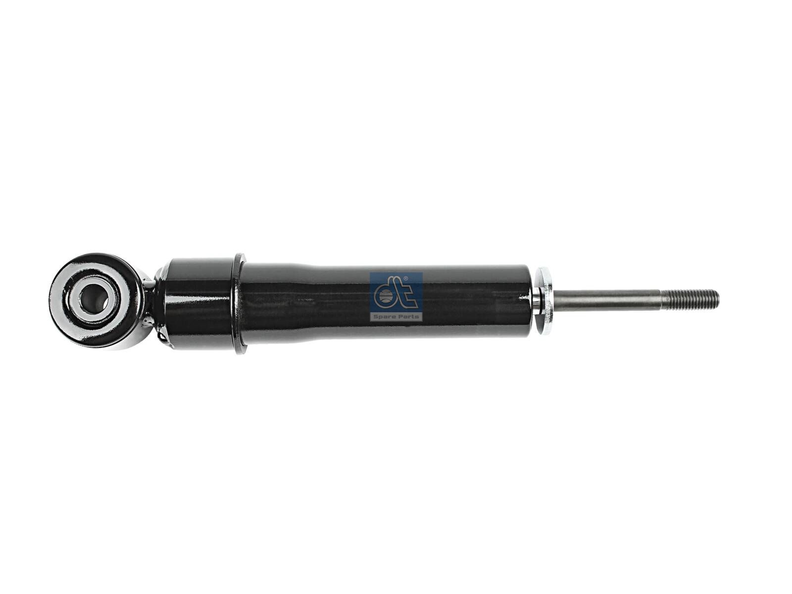 DT Spare Parts 1.22942 Cabin shock absorber, D1: 43.6 mm, D2: 12 mm, b: 14 mm, M12 x 1,75, Lmin: 234 mm, Lmax: 333 mm