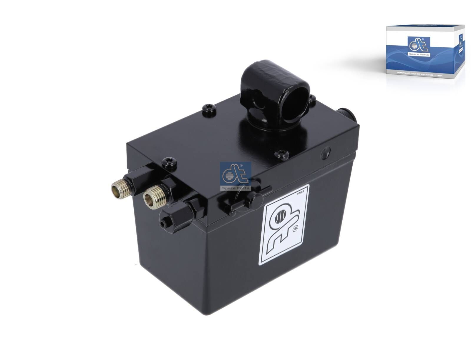 DT Spare Parts 1.23011 Cabin tilt pump, 250 ml, M12 x 1,5, M14 x 1,5, L: 130 mm, W: 80 mm, H: 101 mm, 280 bar, Pov: 370 bar