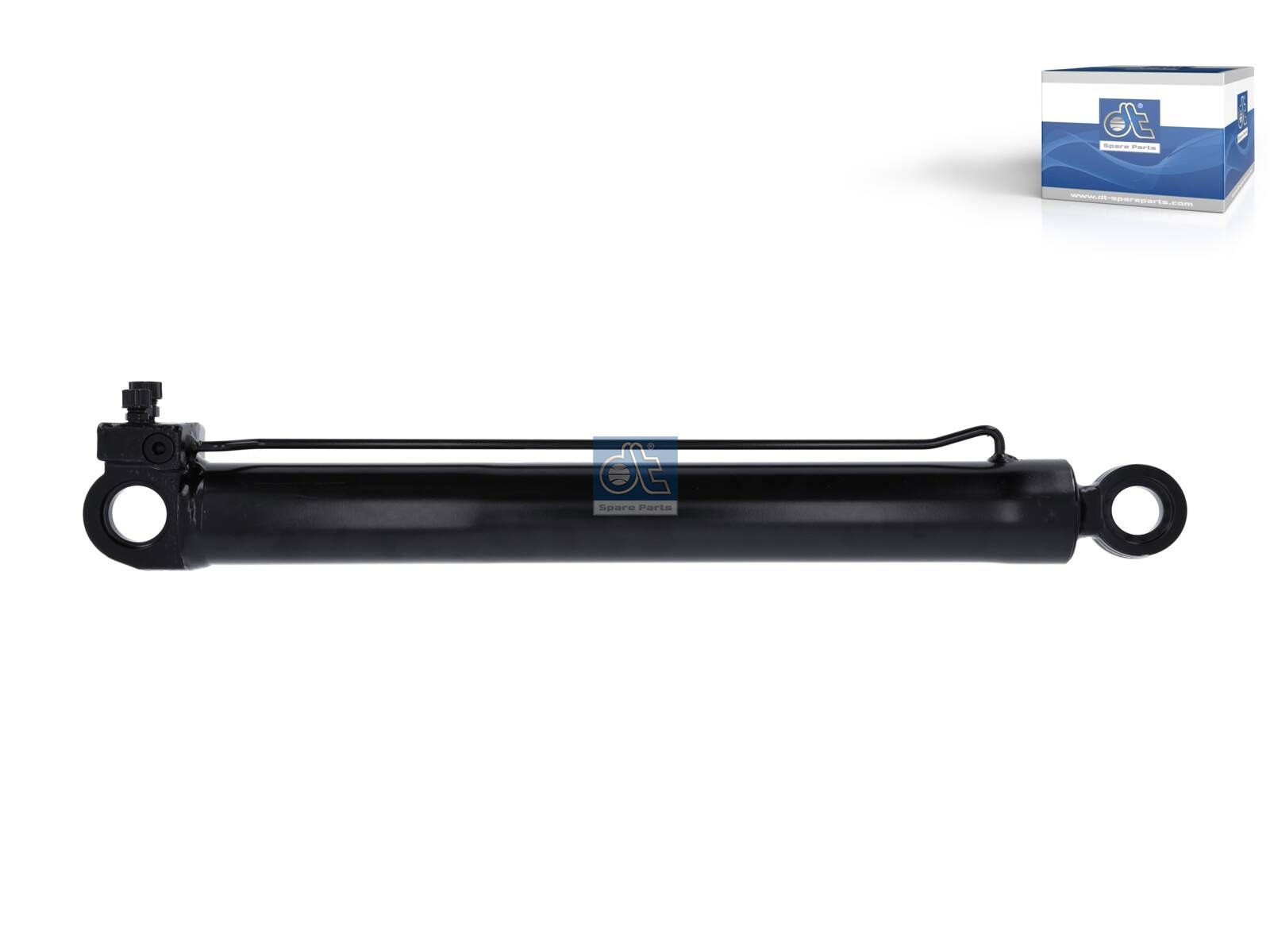 DT Spare Parts 1.23073 Cabin tilt cylinder, D1: 38 mm, D2: 60 mm, b1: 16.4 mm, b2: 32.5 mm, M14 x 1,5, M12 x 1,5, L: 630 mm, 400 bar, Ls: 430 mm