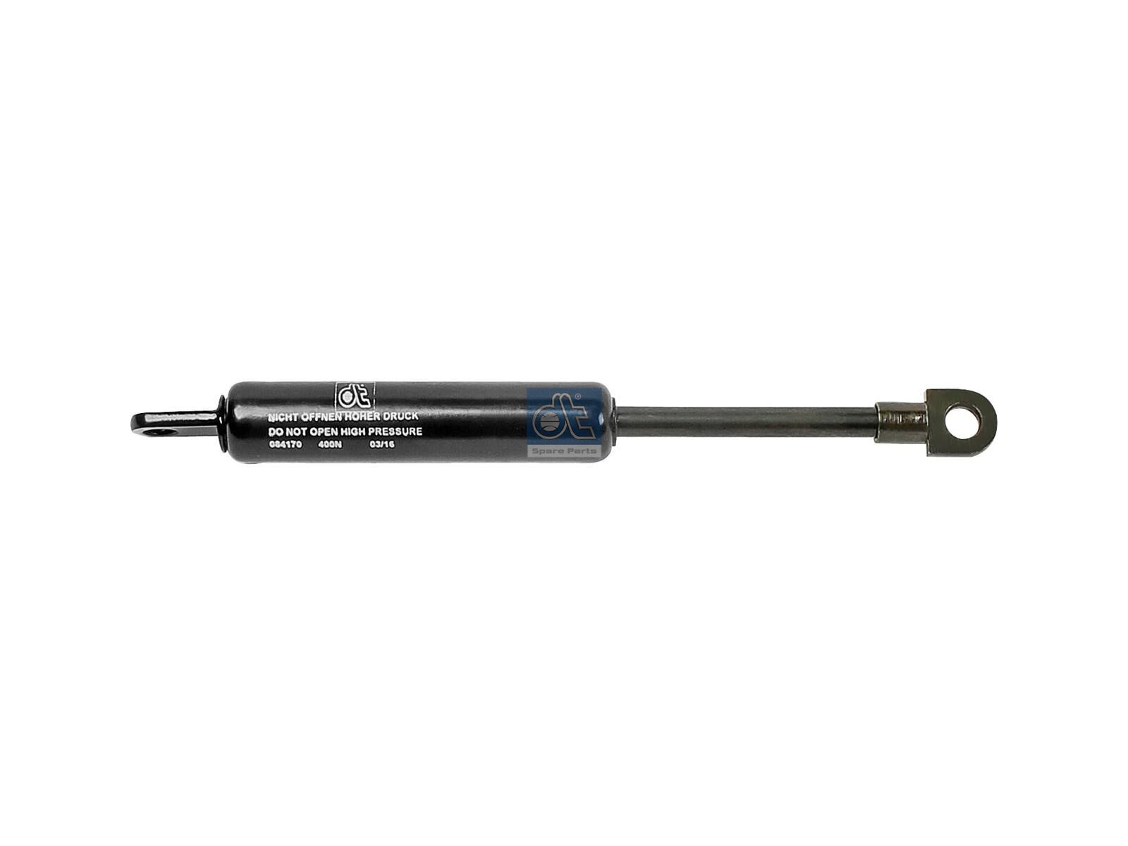 DT Spare Parts 1.23250 Gas spring, side wind deflector, L: 145 mm, 400 N, Ls: 42 mm