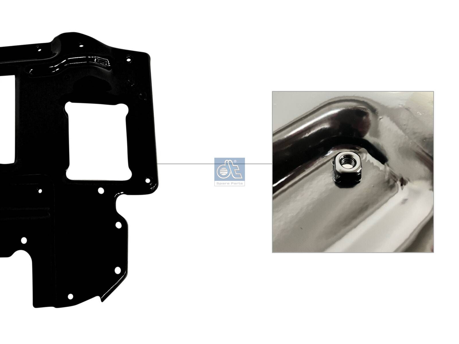 DT Spare Parts 1.23600 Bracket, bumper, left