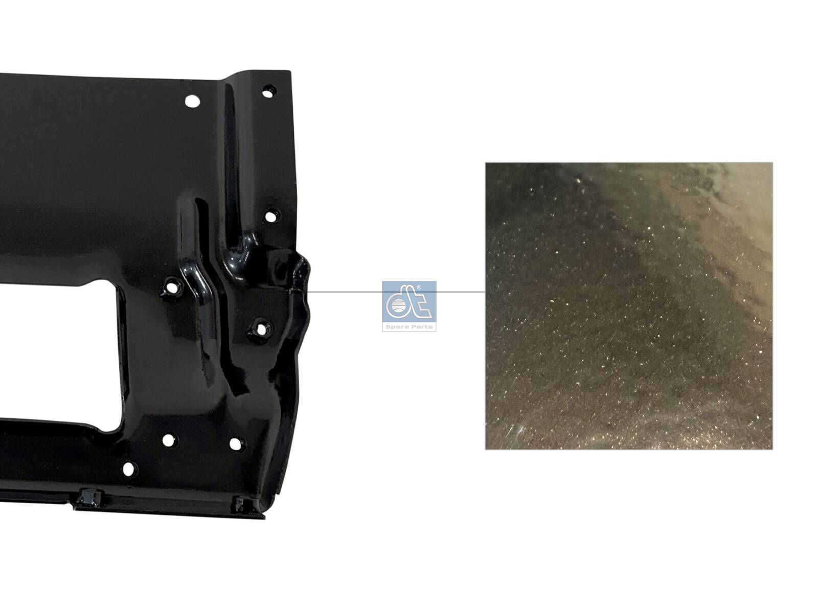 DT Spare Parts 1.23601 Bracket, bumper, right