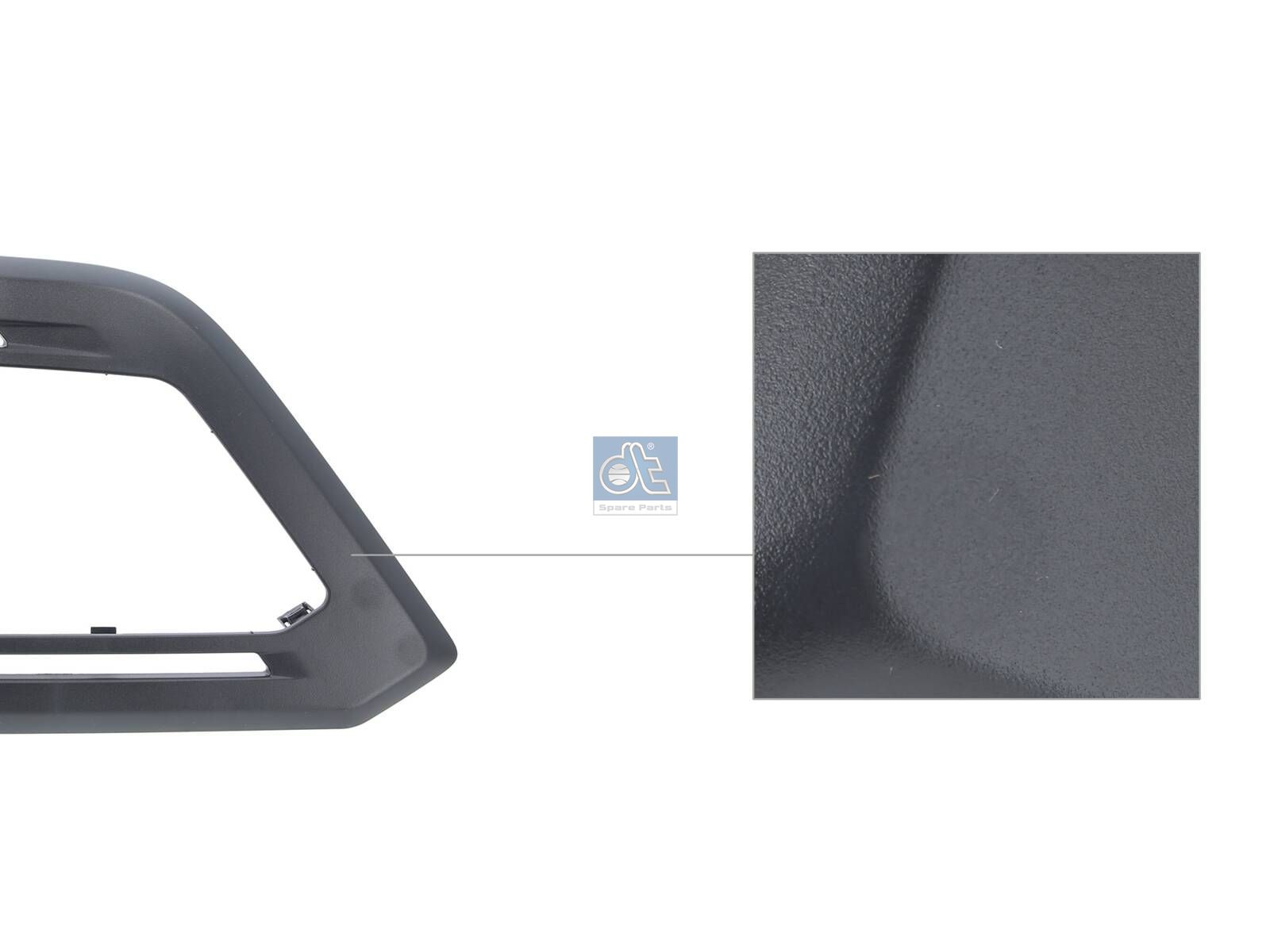 DT Spare Parts 1.23673 Auxiliary lamp frame, right, grey