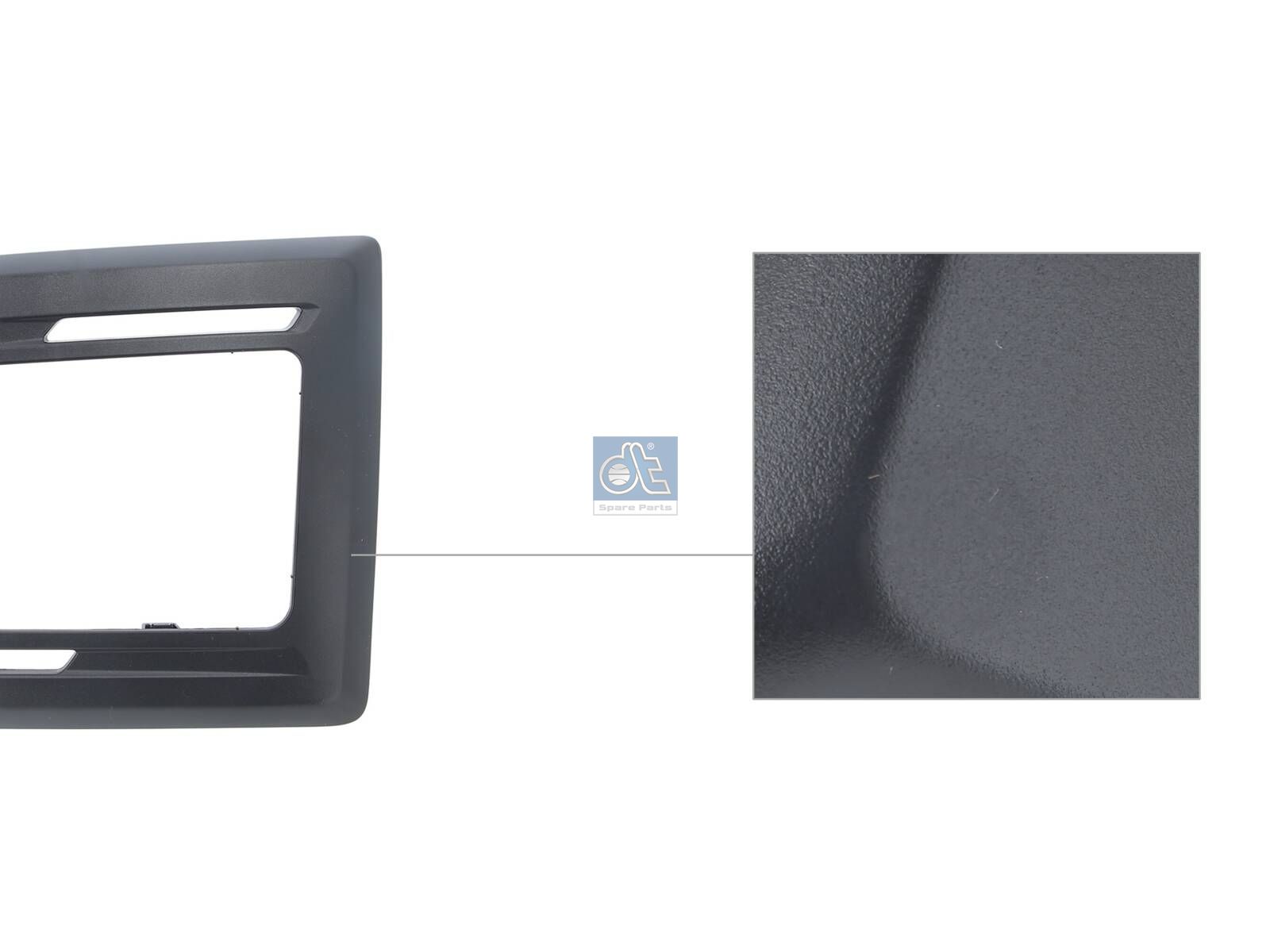 DT Spare Parts 1.23674 Auxiliary lamp frame, left, black