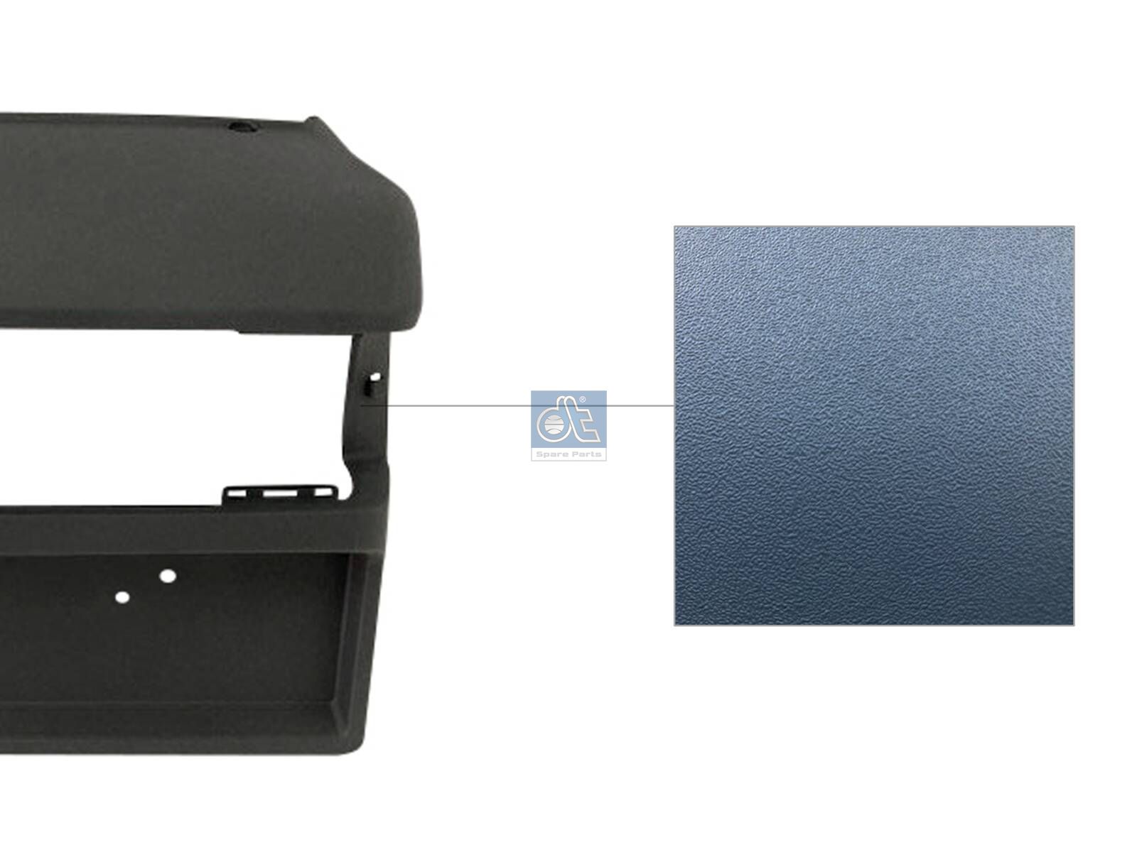 DT Spare Parts 1.23685 Tail lamp panel, left, black