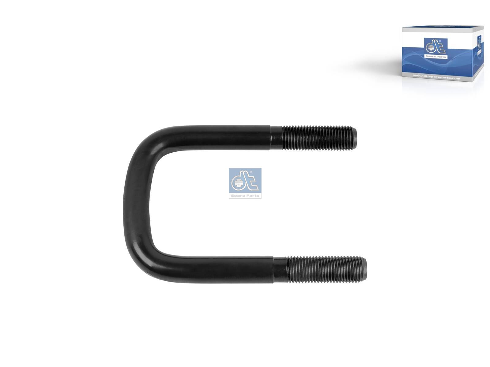 DT Spare Parts 1.25412 U-bolt, r: 15 mm, R: 140 mm, M22 x 2,5, LTh: 60 mm, L: 173 mm, w: 93 mm, 10.9