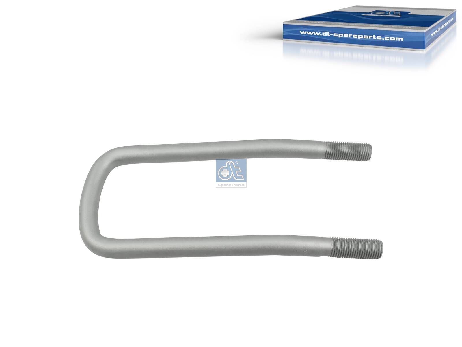 DT Spare Parts 1.25422 U-bolt, r: 15 mm, R: 135 mm, M22 x 2,5, LTh: 55 mm, L1: 318 mm, L2: 206 mm, w: 103 mm, 10.9