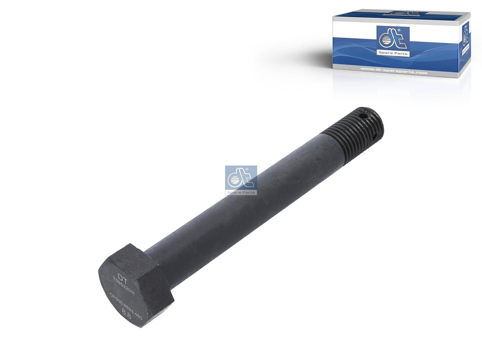 DT Spare Parts 1.25460SP Spring bolt, surface: phosphated, M30 x 3,5, Lu: 225 mm, SW: 46