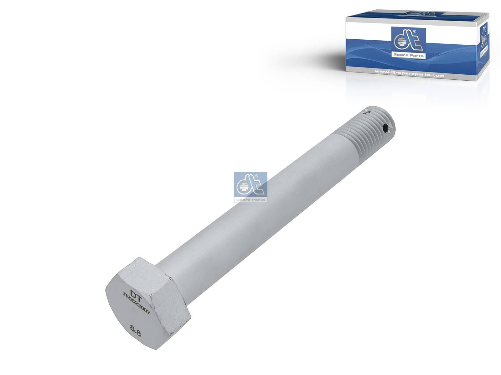 DT Spare Parts 1.25460 Spring bolt, surface: geomet, M30 x 3,5, Lu: 225 mm, SW: 46