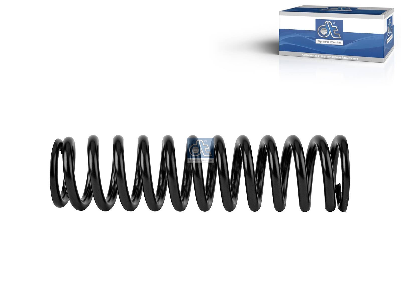 DT Spare Parts 1.25773 Spring, cabin shock absorber, d1: 62 mm, d2: 70 mm, L: 268 mm, S: 1.5 mm
