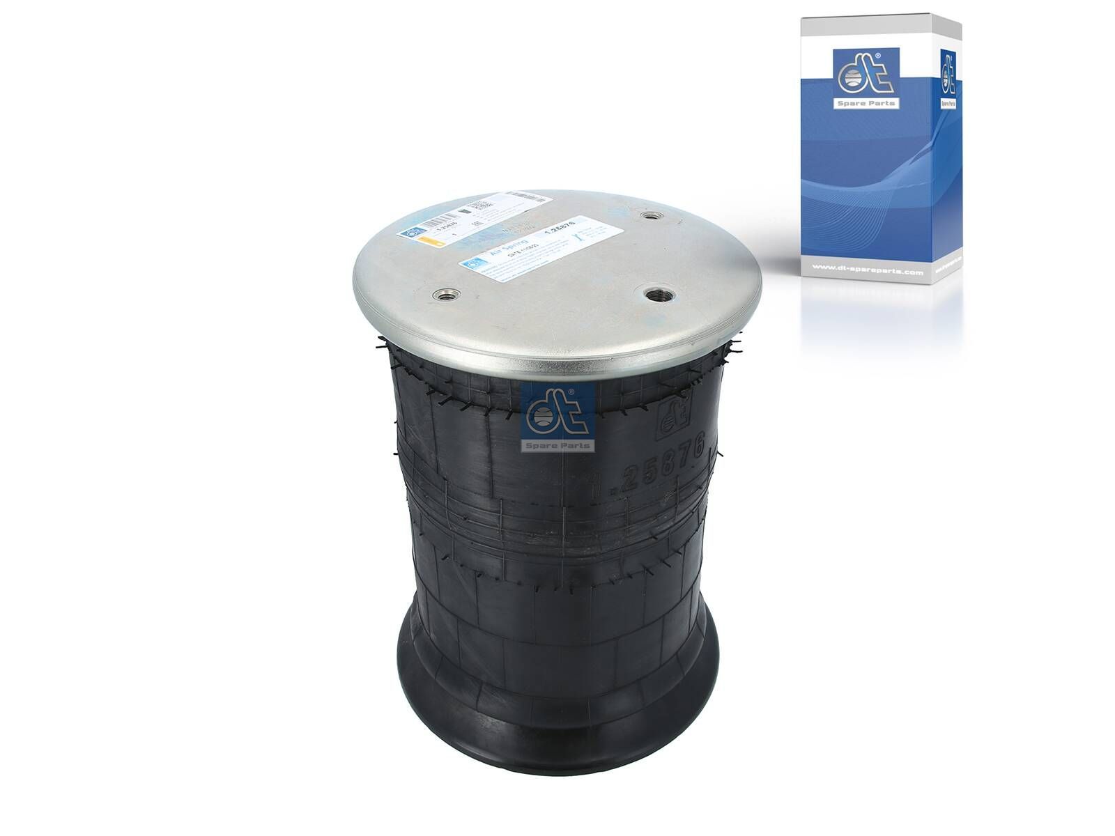 DT Spare Parts 1.25876 Air spring, D: 227 mm, Dmax: 240 mm, M10, M12, M14 x 1,5, L: 380 mm