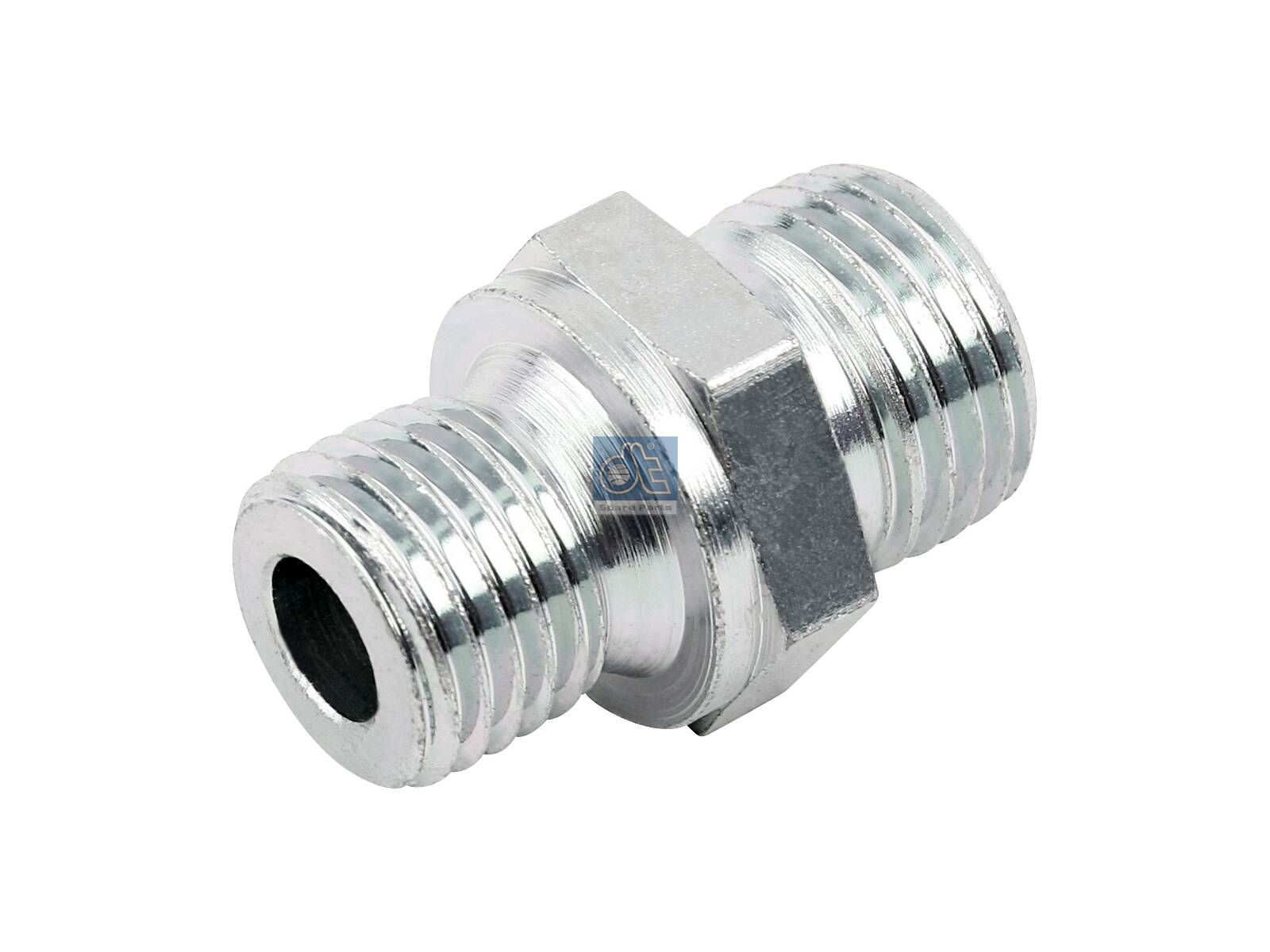 DT Spare Parts 1.26505 Straight union, d1: 11.5 mm, d2: 7 mm, D: 10 mm