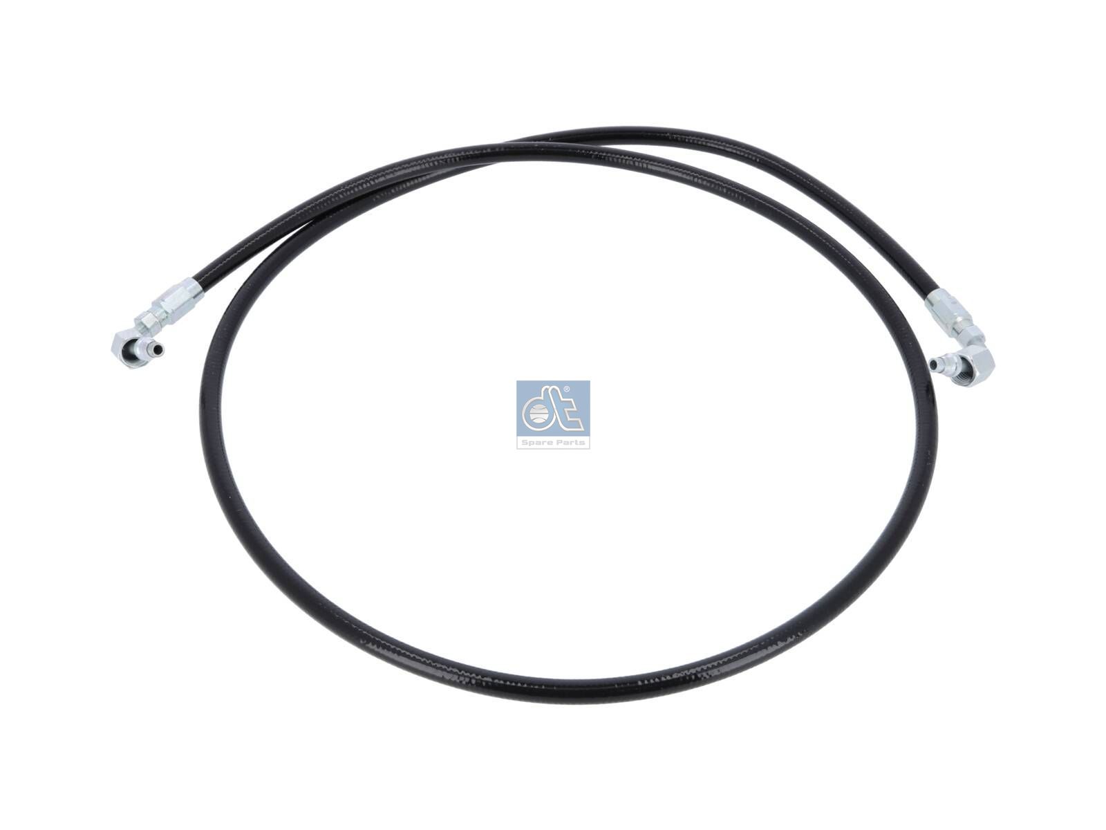 DT Spare Parts 1.28161 Hose line, cabin tilt, D: 9.2 mm, M12 x 1,5, M12 x 1,5, L: 1440 mm, L1: 1440 mm, 250 bar