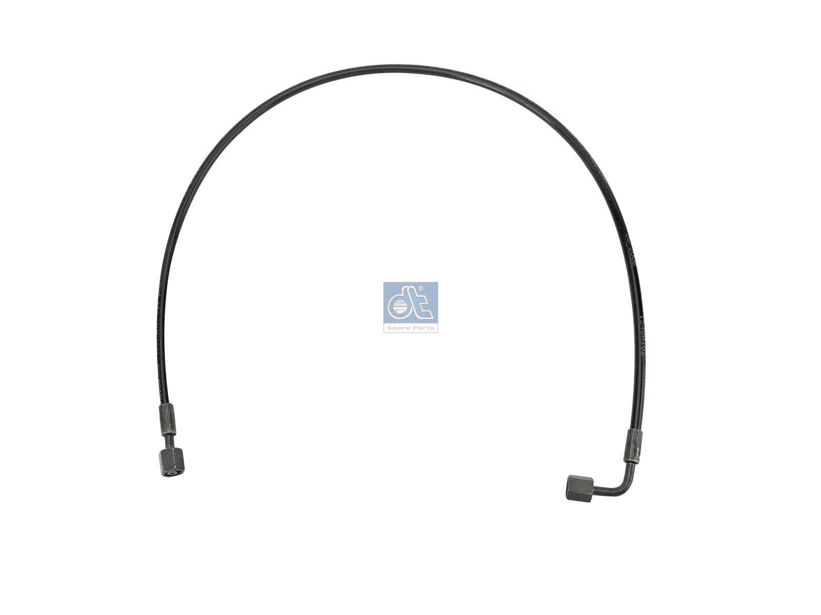 DT Spare Parts 1.28166 Hose line, cabin tilt, D: 8.3 mm, M12 x 1,5, M12 x 1,5, M12 x 1,5, L: 780 mm, L1: 780 mm, 400 bar