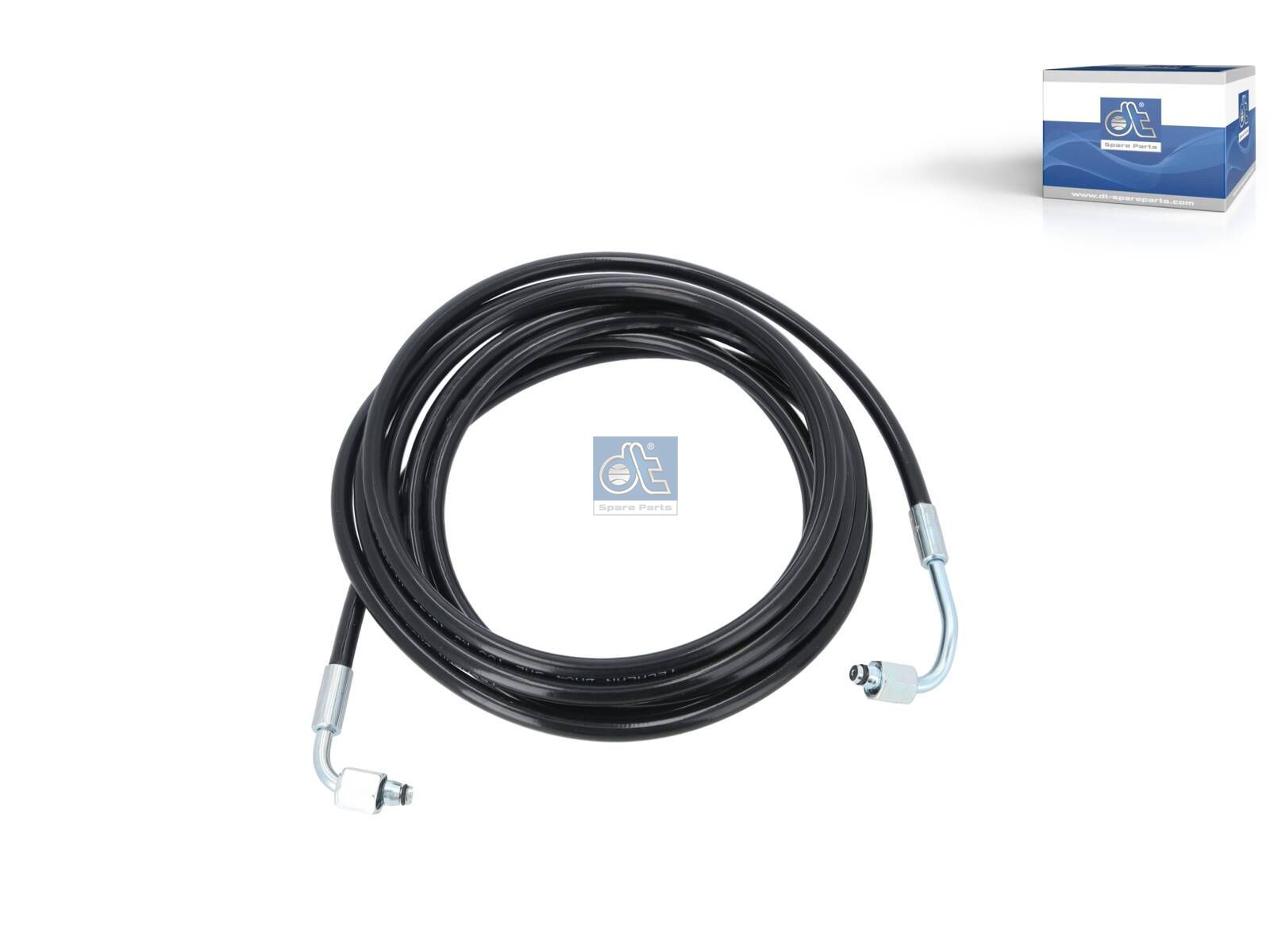 DT Spare Parts 1.28192 Hose line, cabin tilt, D: 8.3 mm, M12 x 1,5, M12 x 1,5, L: 4320 mm, L1: 4300 mm, 400 bar