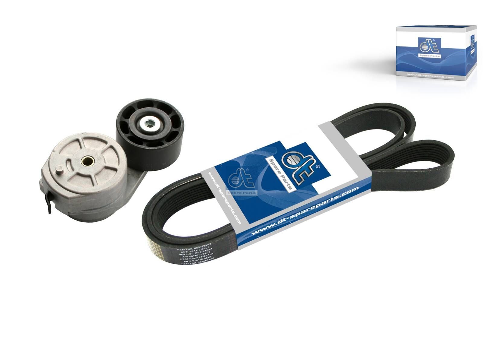 DT Spare Parts 1.31181 Belt tensioner kit, 8 PK, L: 2085 mm
