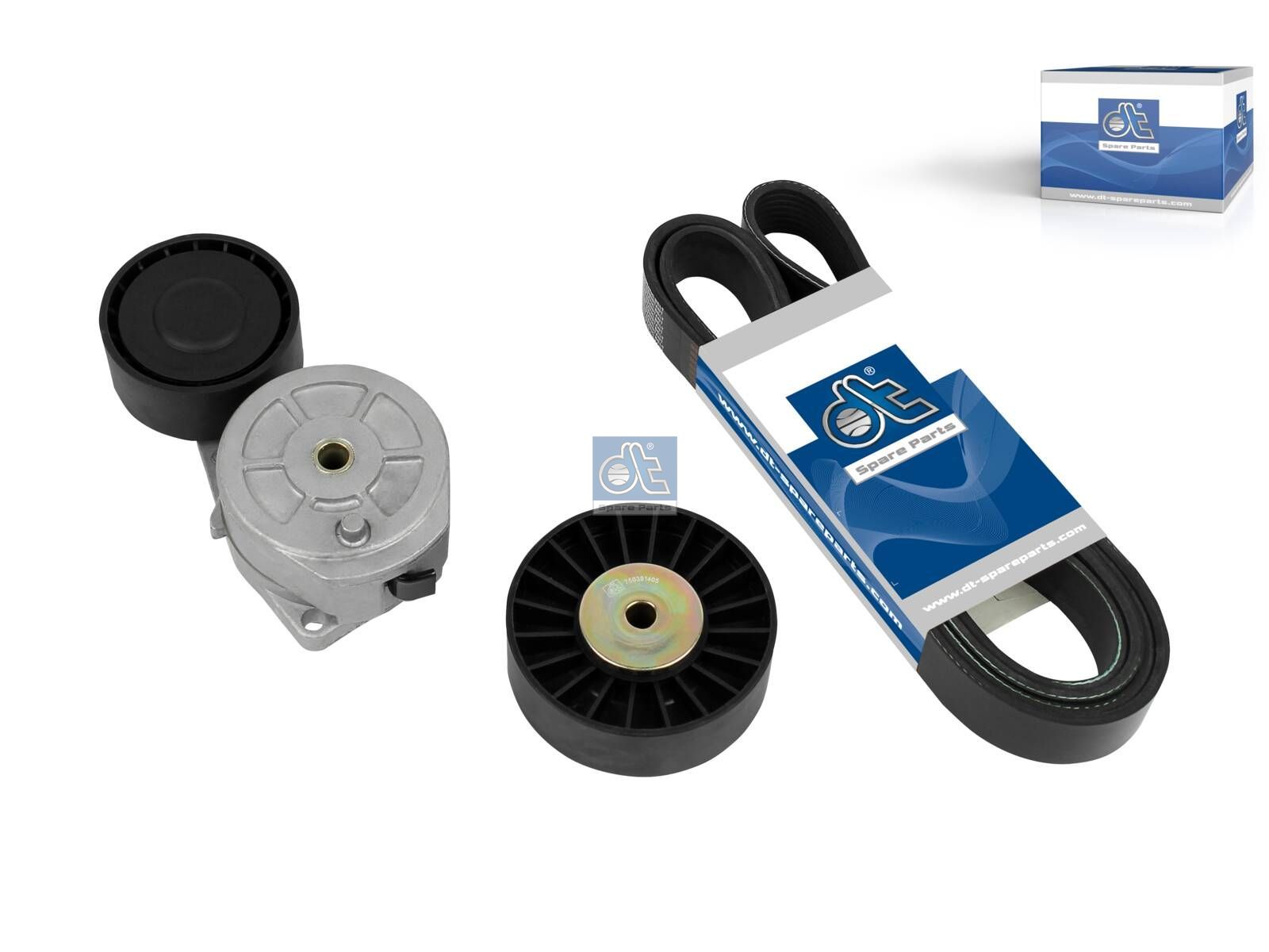 DT Spare Parts 1.31187 Belt tensioner kit, 8 PK, L: 2135 mm