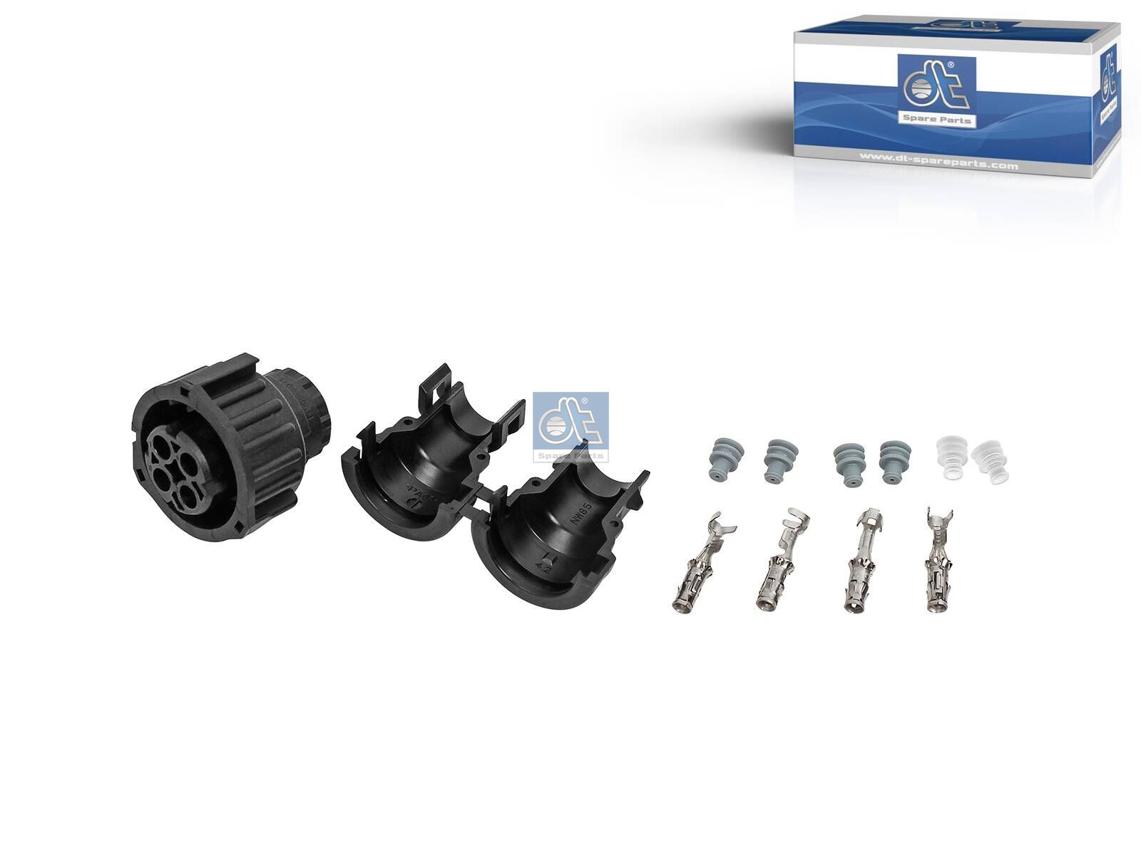 DT Spare Parts 1.32178 Repair kit, plug, α: 180 °, 4 poles