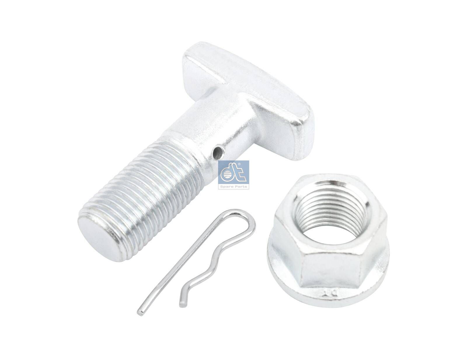 DT Spare Parts 1.32603 Wheel bolt, complete, M20 x 2, LTh: 32 mm, Lu: 57 mm, SW: 27, W1: 21 mm, W2: 44.5 mm, 10.9