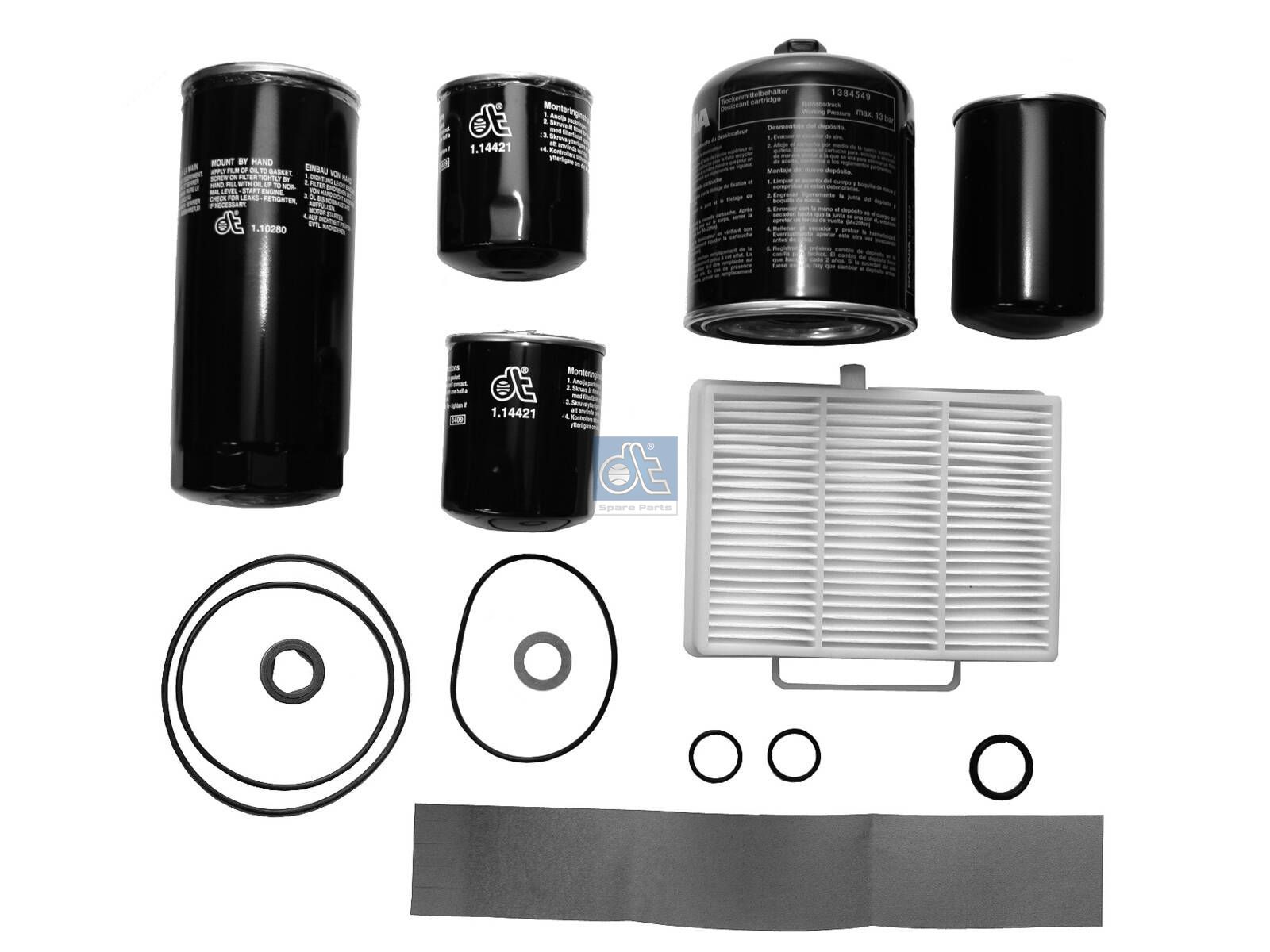 DT Spare Parts 1.34046 Service kit, filter - L