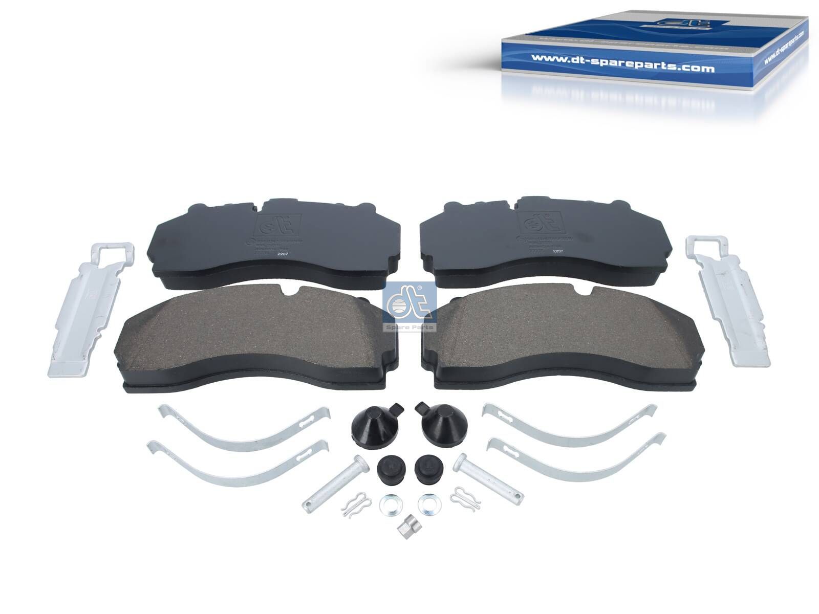 DT Spare Parts 1.35033 Disc brake pad kit, W: 247.5 mm, S: 30 mm, H: 109.5 mm