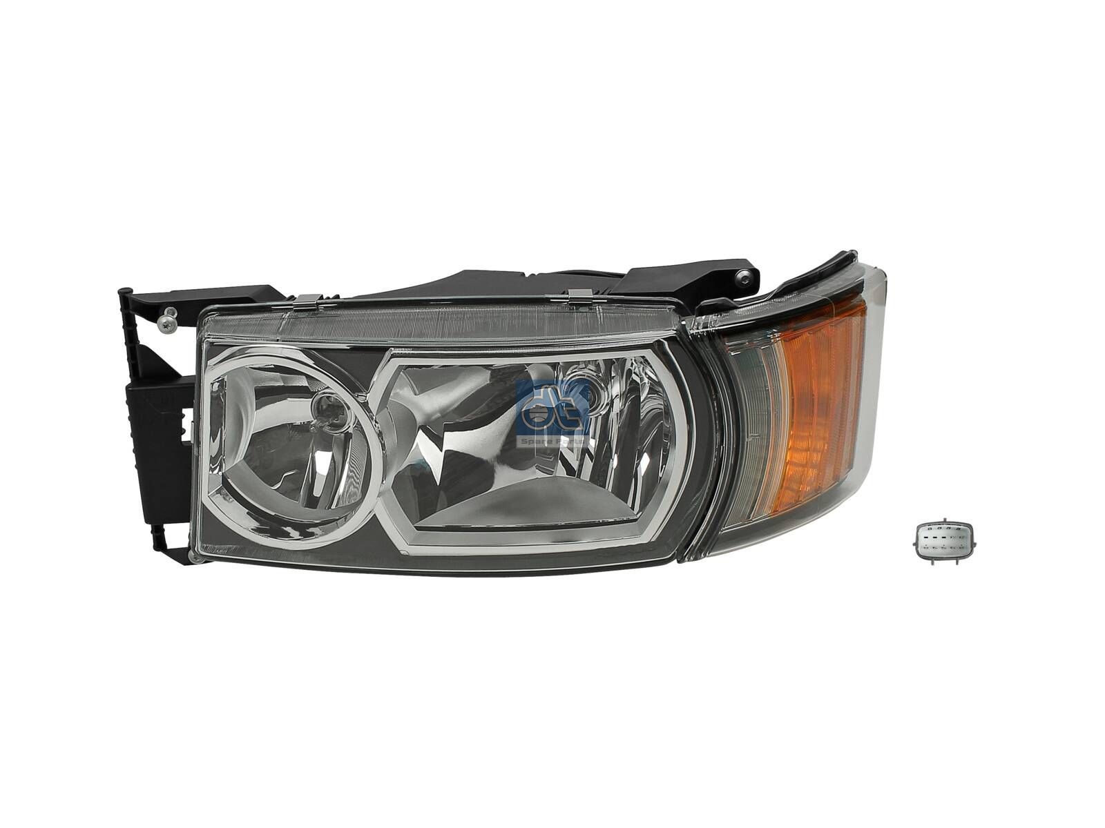 DT Spare Parts 1.51002 Headlamp, left, with headlamp range control, 24 V, H7