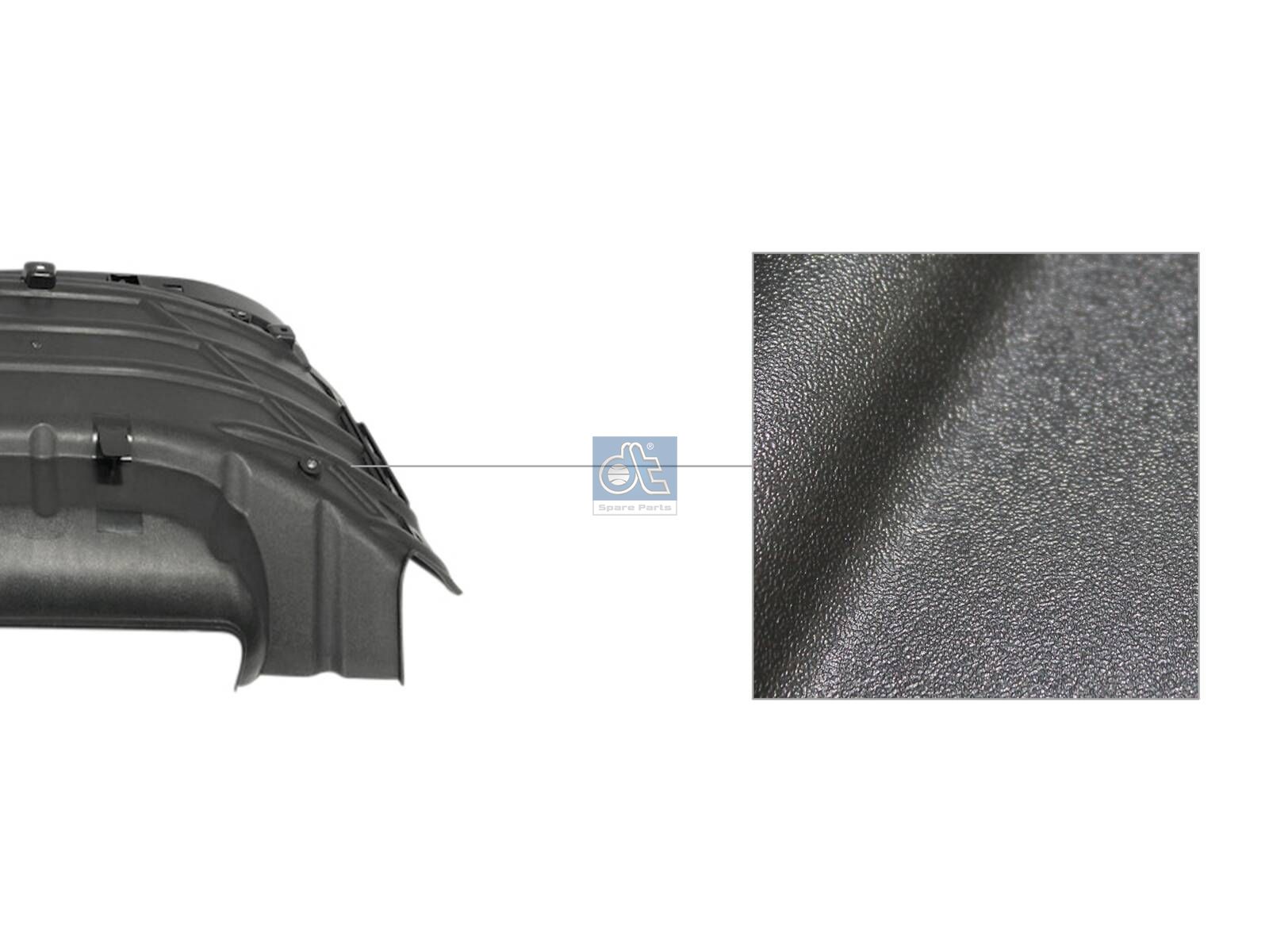DT Spare Parts 1.52063 Fender, upper, right
