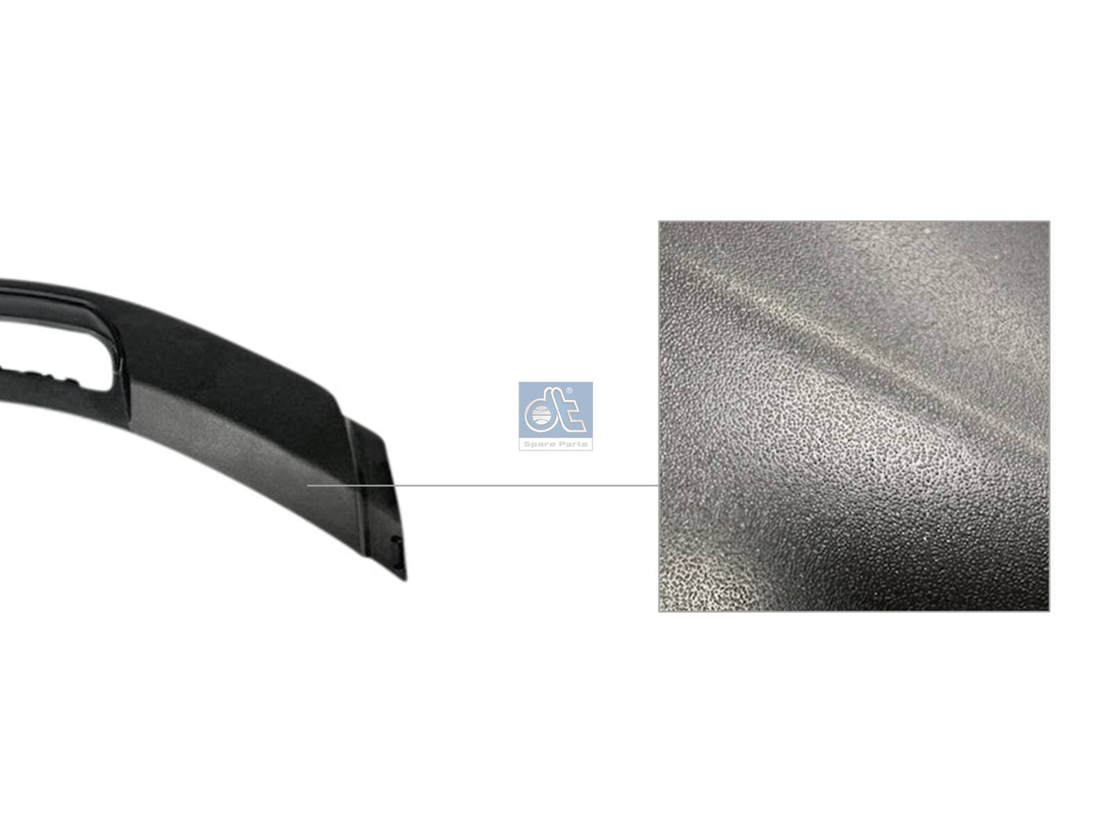 DT Spare Parts 1.52303 Cover, fender, lateral, left