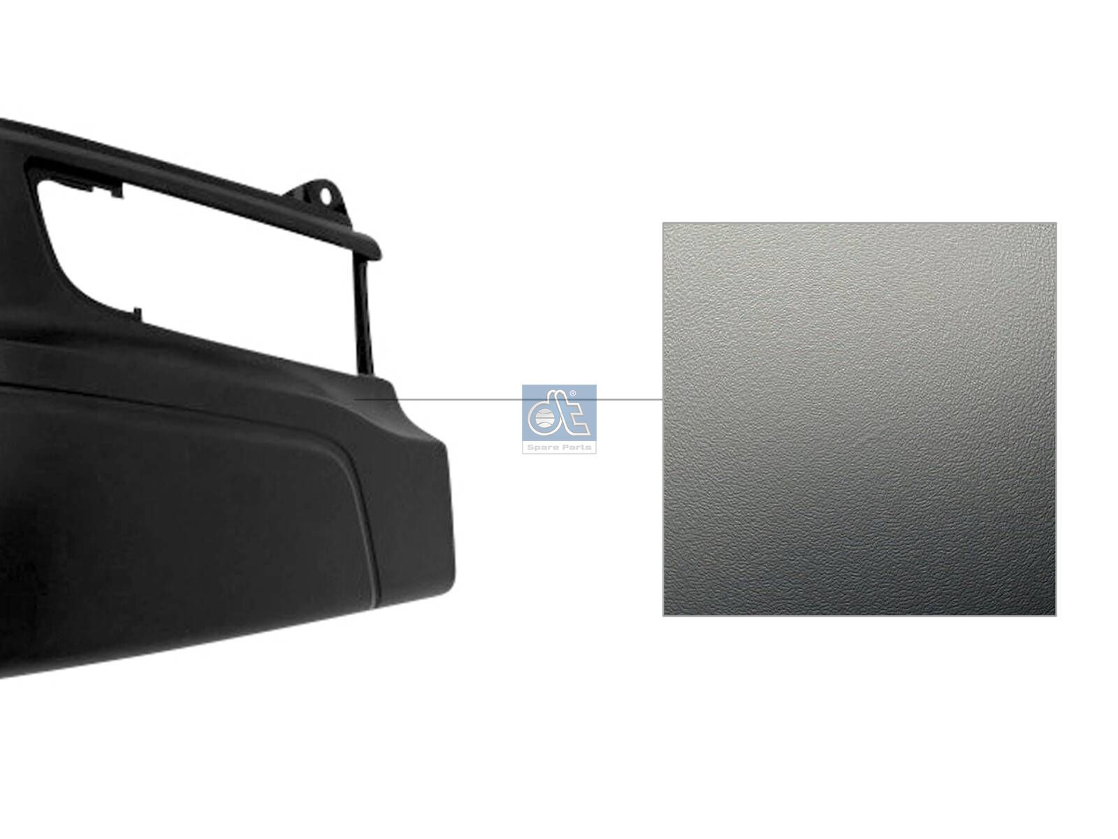 DT Spare Parts 1.55099 Bumper corner, right
