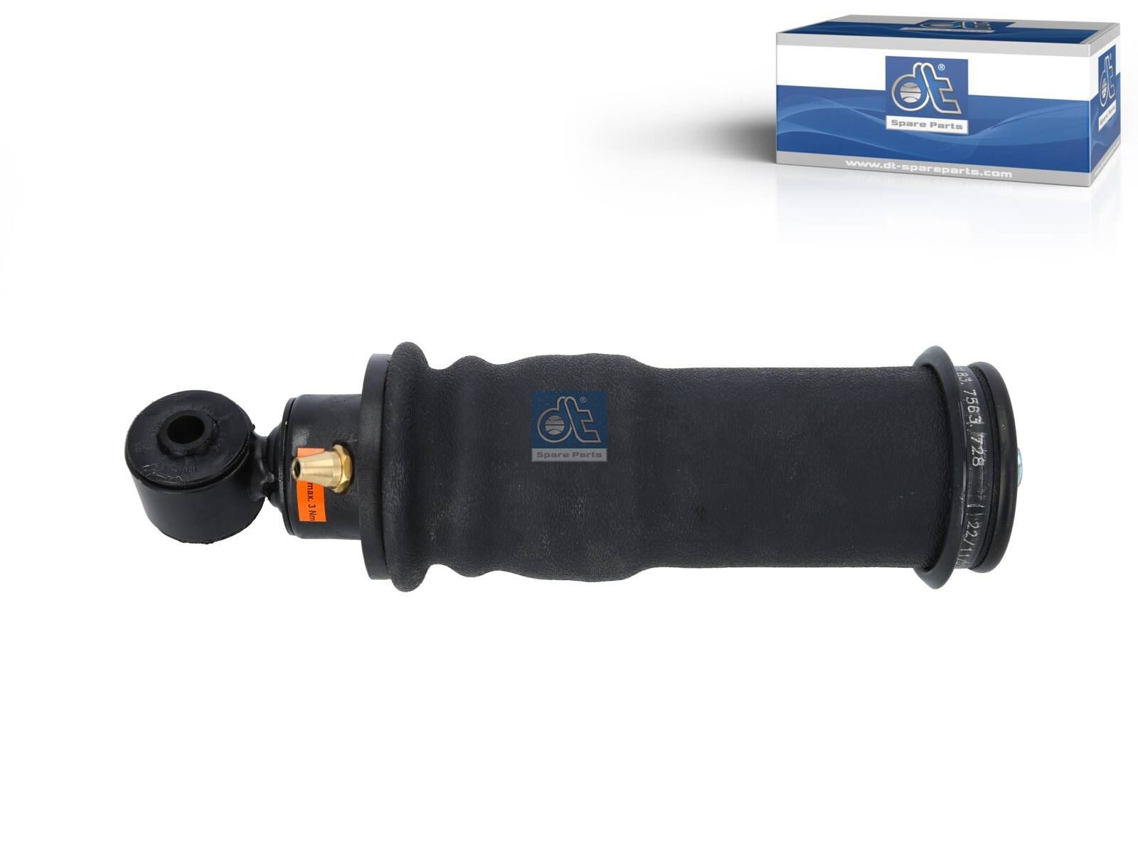 DT Spare Parts 1.55900 Cabin shock absorber, with air bellow