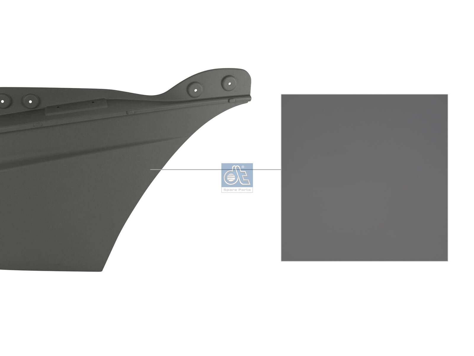 DT Spare Parts 24.00036 Door extension, left