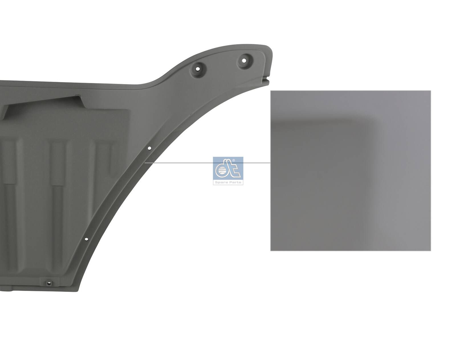 DT Spare Parts 24.00039 Door extension, right