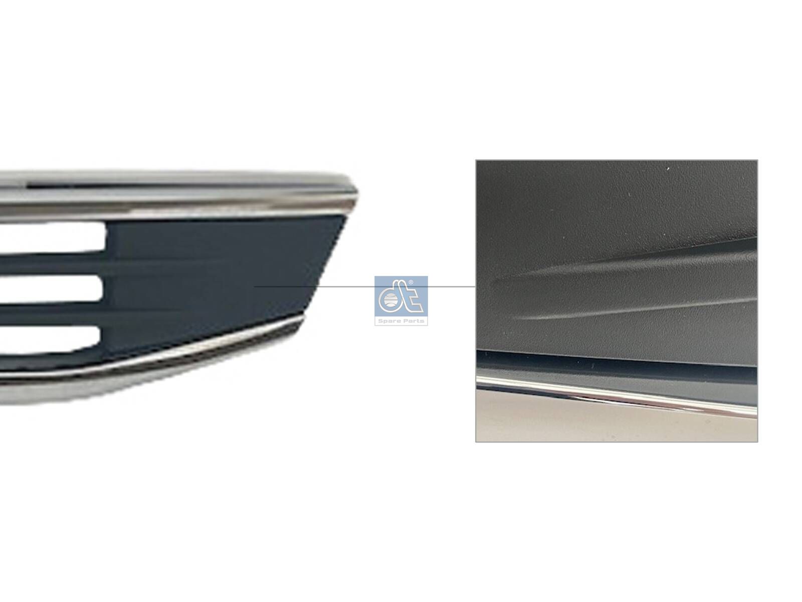DT Spare Parts 2.00091 Front grill, lower, with bracket