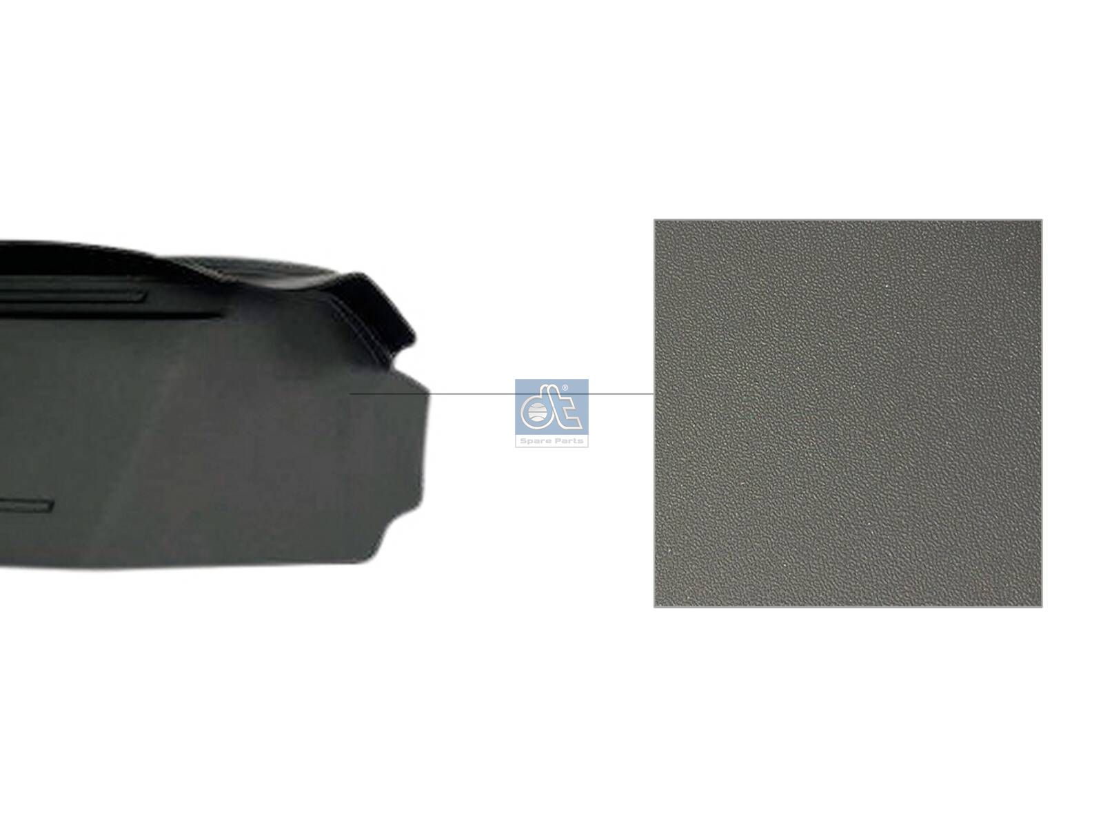 DT Spare Parts 2.00109 Cover plate, headlamp, left