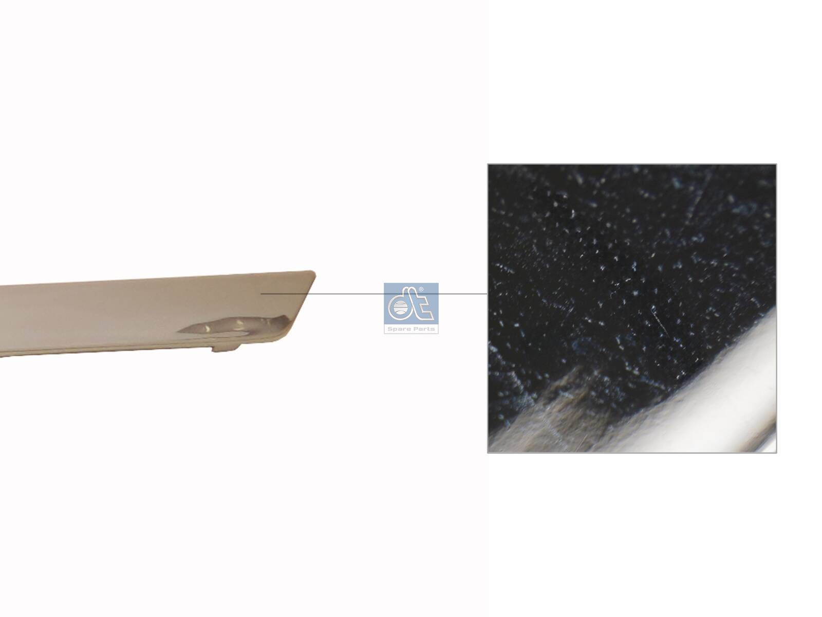 DT Spare Parts 2.00312 Cover moulding, emblem, upper