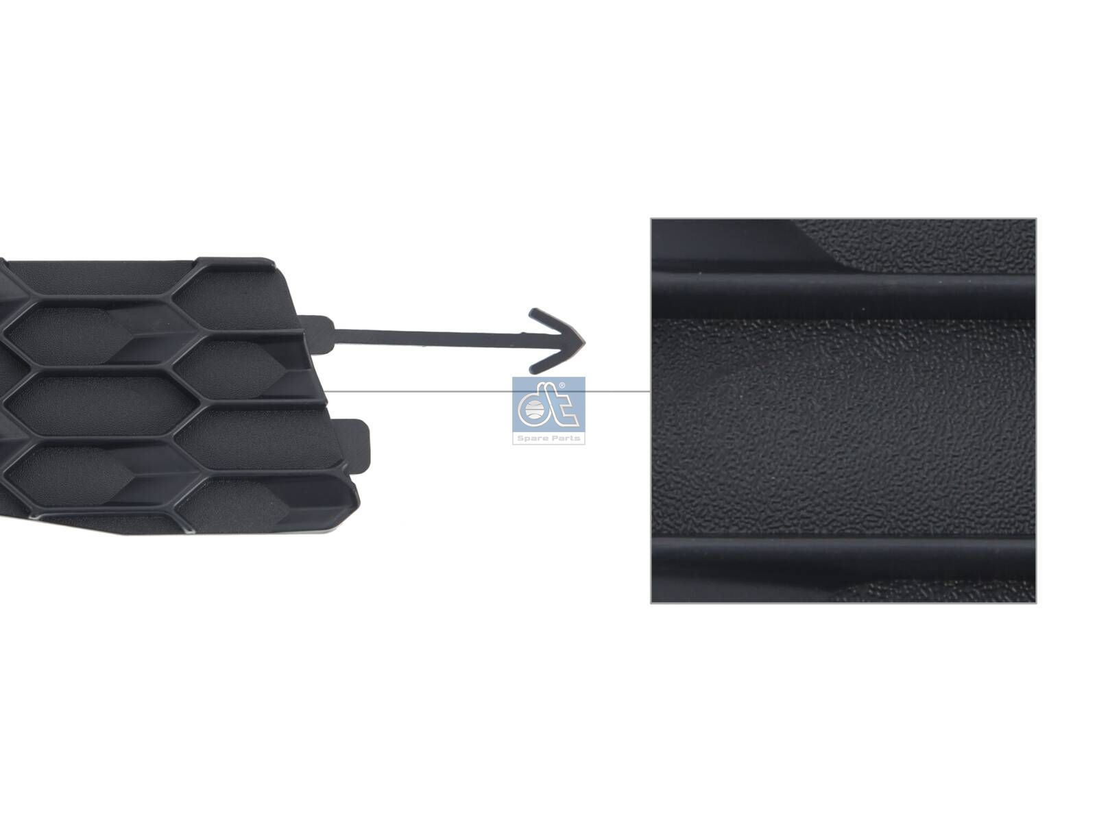 DT Spare Parts 2.00474 Cover, front grill, right