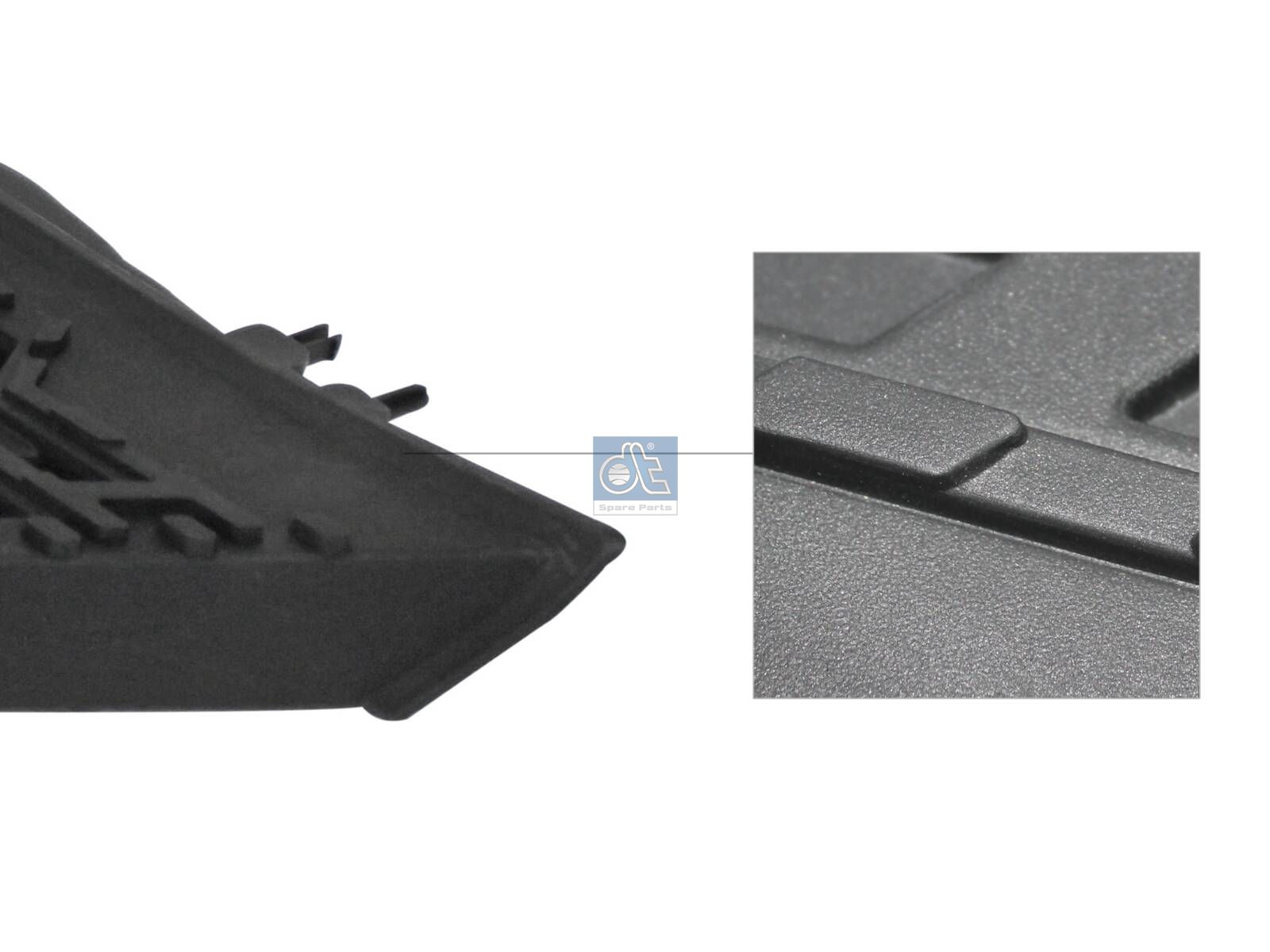 DT Spare Parts 2.01109 Step plate, left, upper, grey
