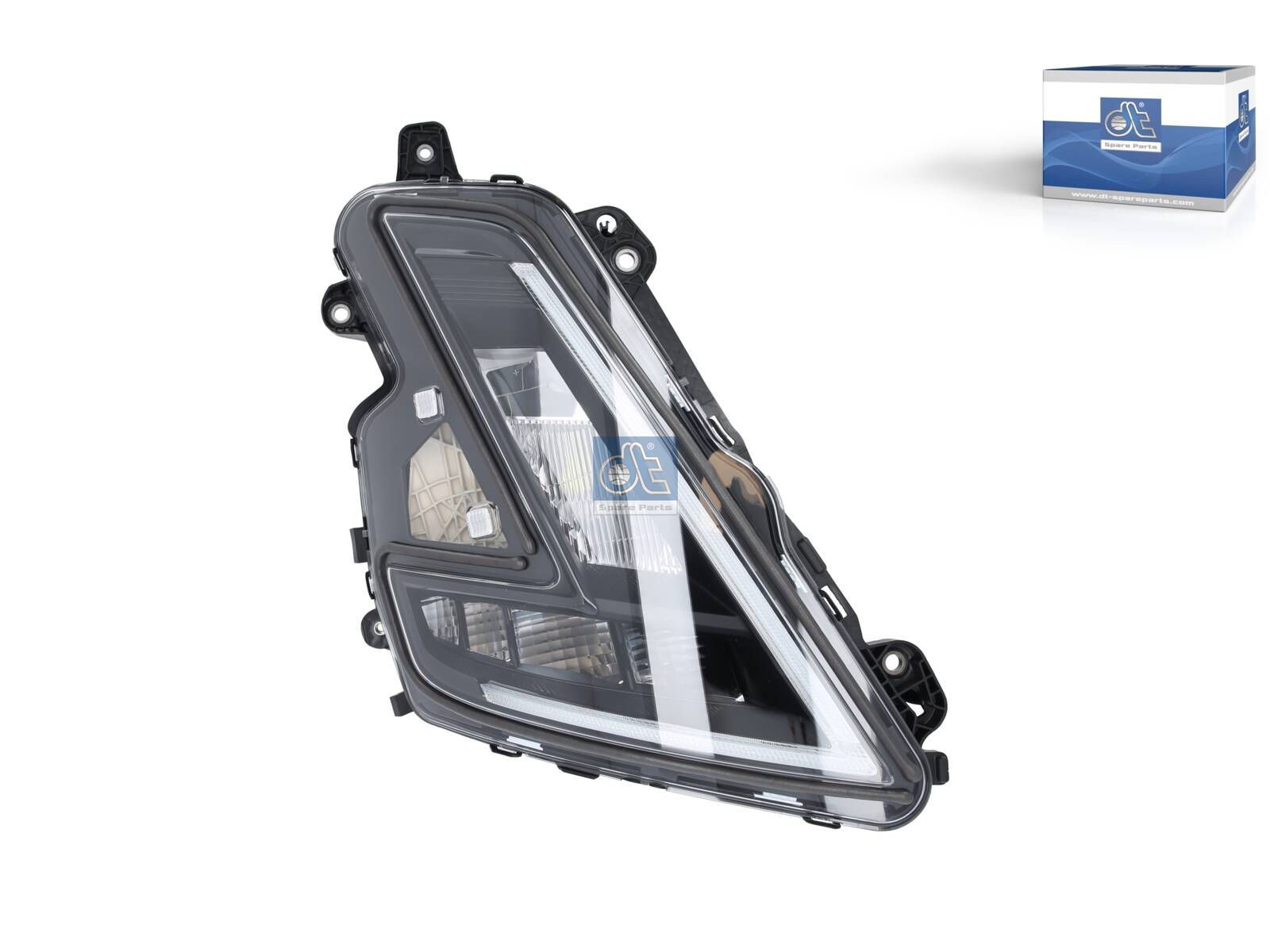 DT Spare Parts 2.01261 Headlamp, black, right