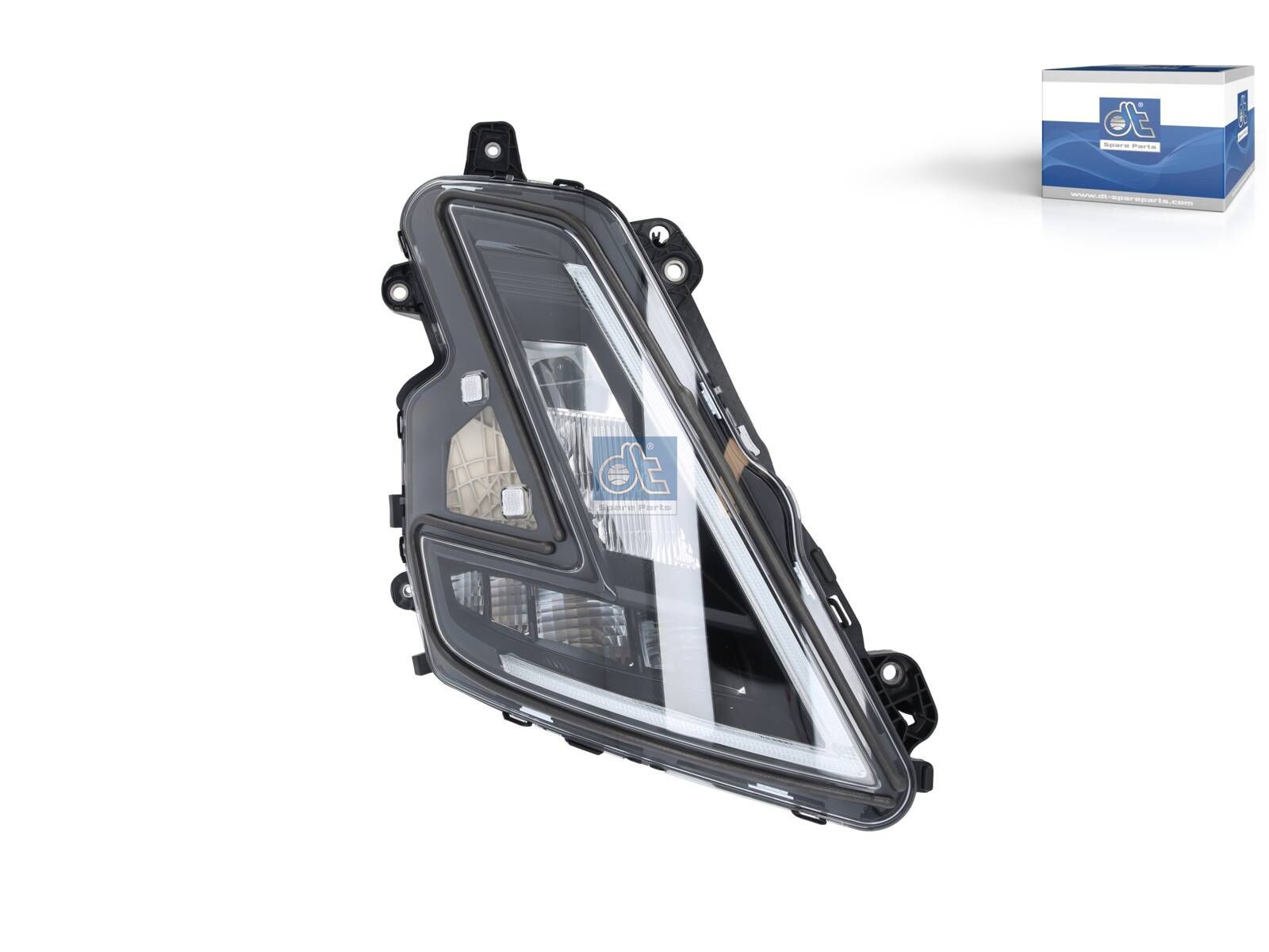 DT Spare Parts 2.01263 Headlamp, black, right