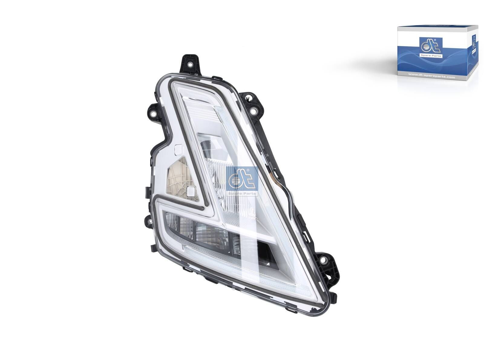 DT Spare Parts 2.01267 Headlamp, chrome, right