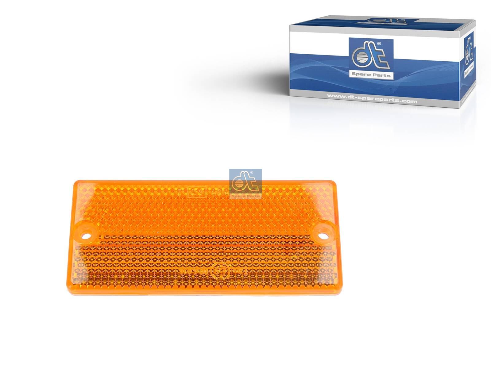DT Spare Parts 2.24121 Reflector, orange, L: 90 mm, W: 40 mm