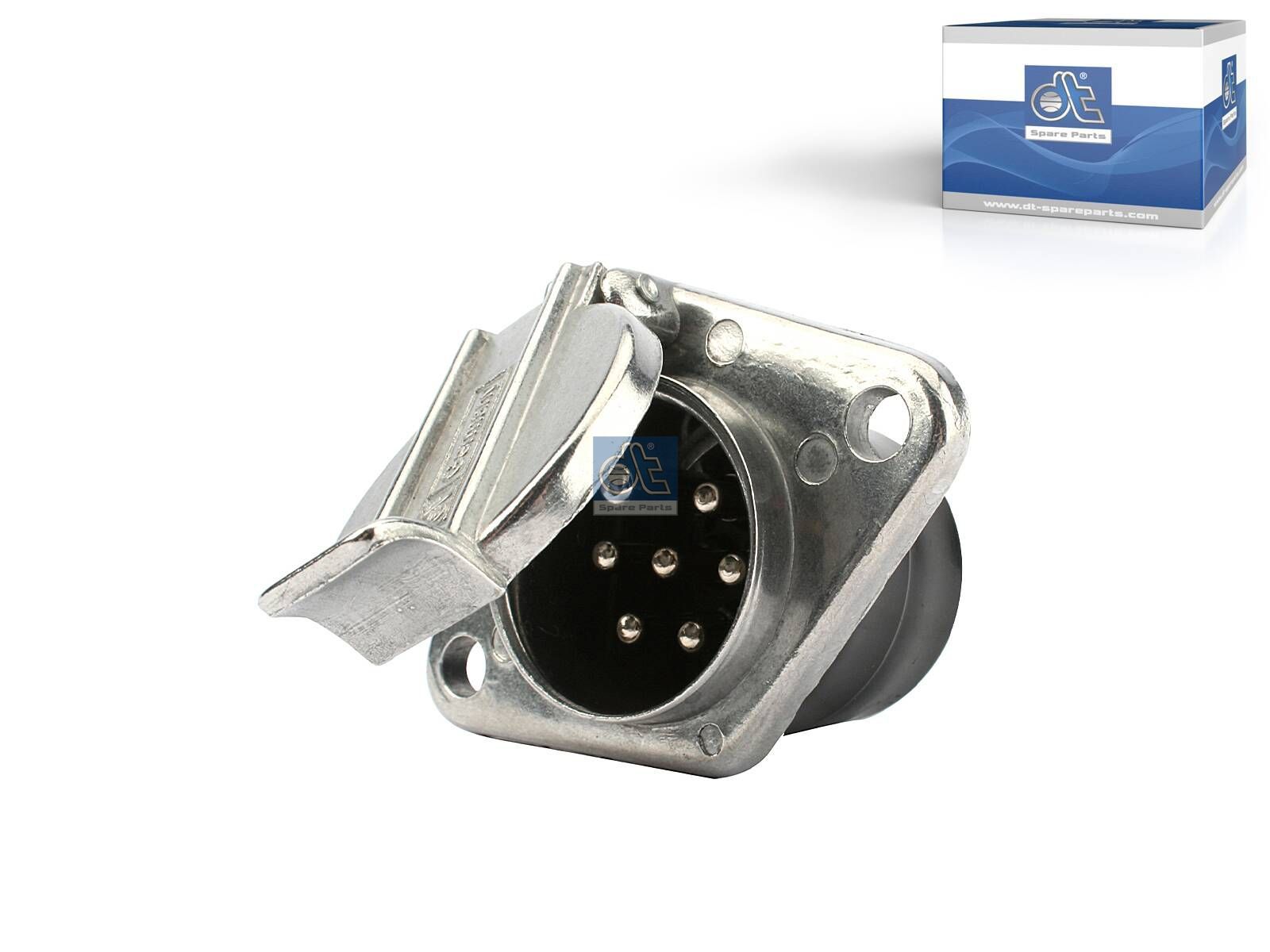 DT Spare Parts 2.25430 Socket, aluminium, 24 V, ISO 1185, 7 poles