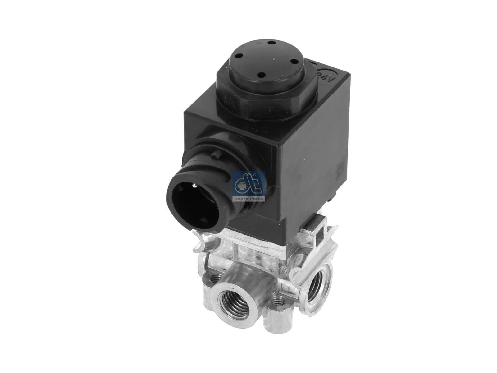 DT Spare Parts 2.25507 Solenoid valve, 24 V, M12 x 1,5, max. 10 bar, 2 poles