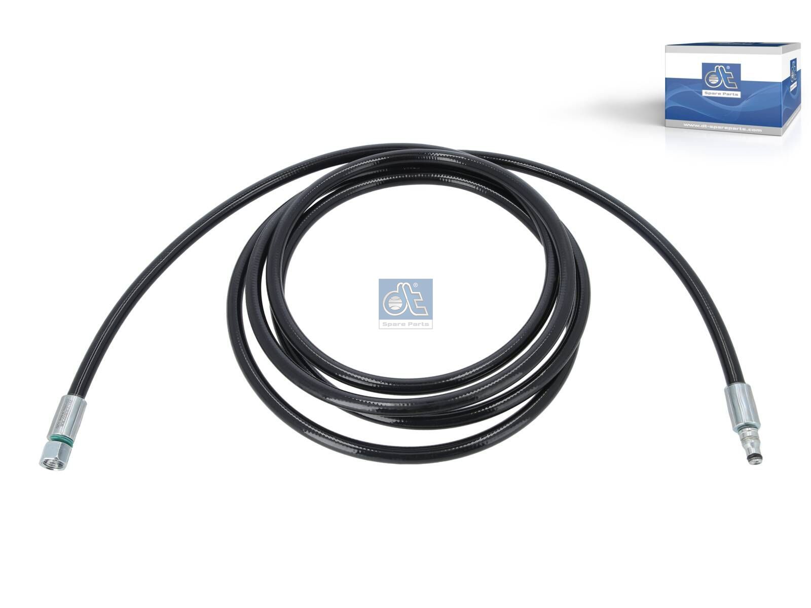 DT Spare Parts 2.30120 Hydraulic hose, d: 6.7 mm, M14x1,5, L: 3820 mm, S: 2.7 mm