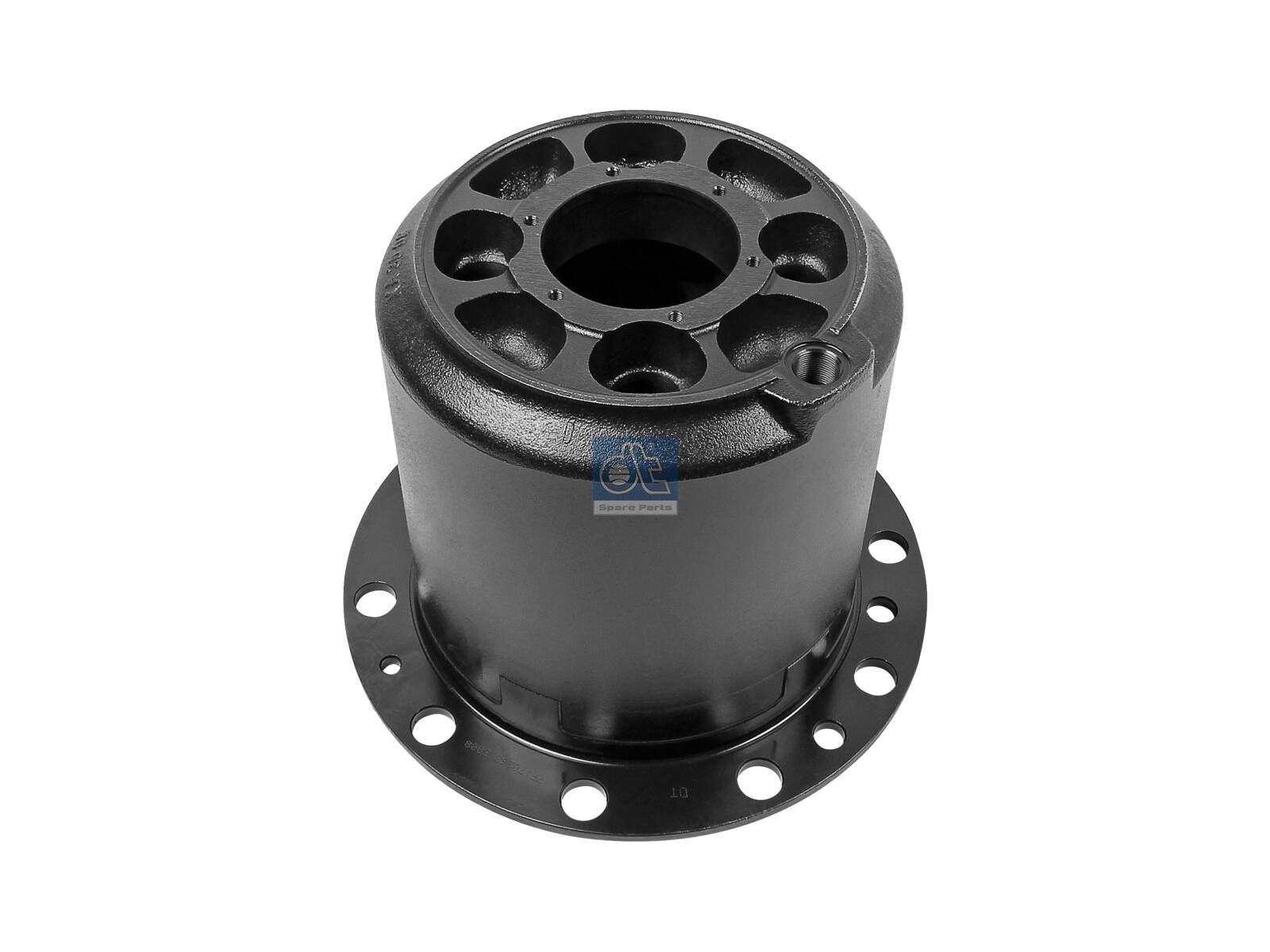 DT Spare Parts 2.35291 Differential housing, rear axle, d1: 101.5 mm, d2: 268 mm, D1: 280 mm, D2: 377 mm, H: 287 mm, 4 bores x 33,2 mm