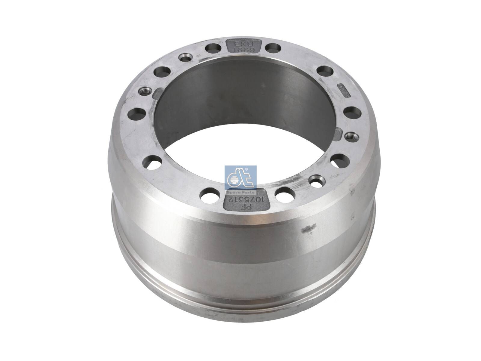 DT Spare Parts 2.40332 Brake drum, D: 410 mm, 10 bores, b: 28 mm, P: 335 mm, d: 282 mm, H: 235 mm, B: 173 mm