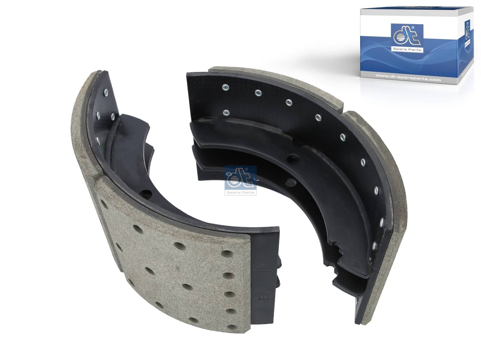 DT Spare Parts 2.40377SP Brake shoe kit, reinforced version, with linings