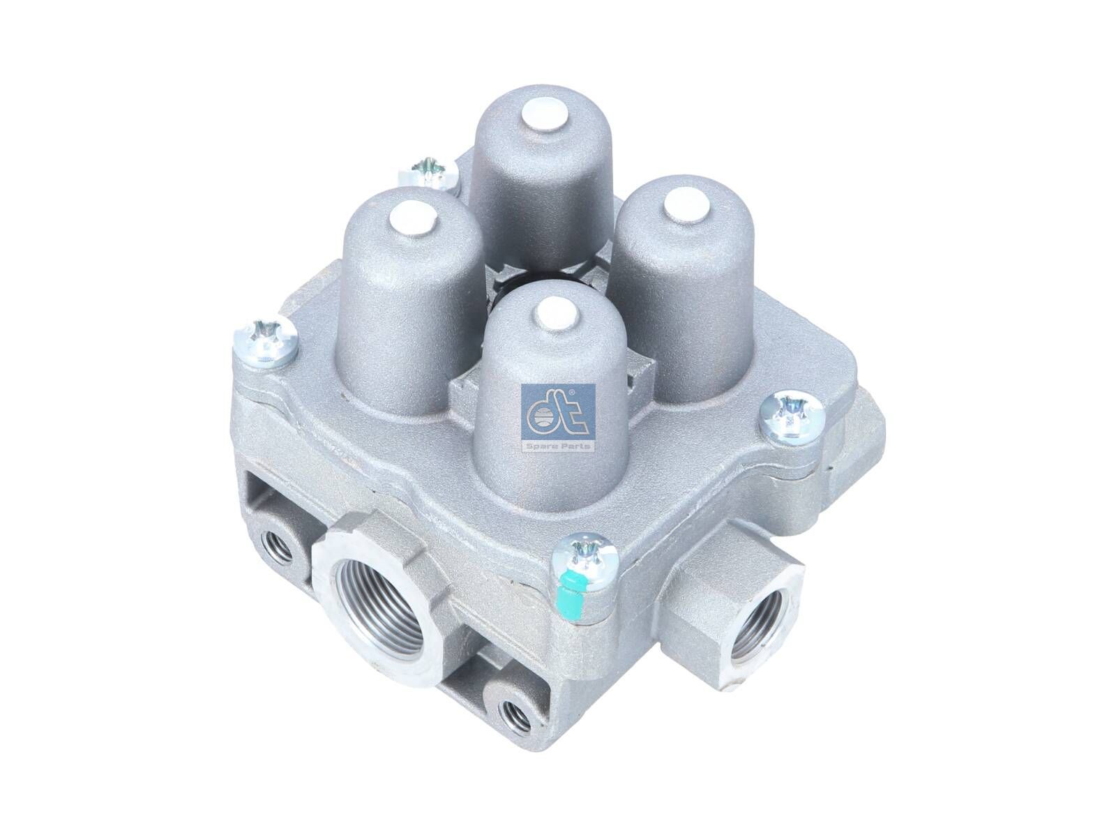 DT Spare Parts 2.44037 4-circuit-protection valve, M16 x 1,5, M22 x 1,5, max. 13 bar, Po21: 6.5 bar, Po22: 6.5 bar, Po23: 7.2 bar, Po24: 6.5 bar, Pc21: 4.5 bar, Pc22: 4.5 bar, Pc23: 4.5 bar, Pc24: 4.5 bar