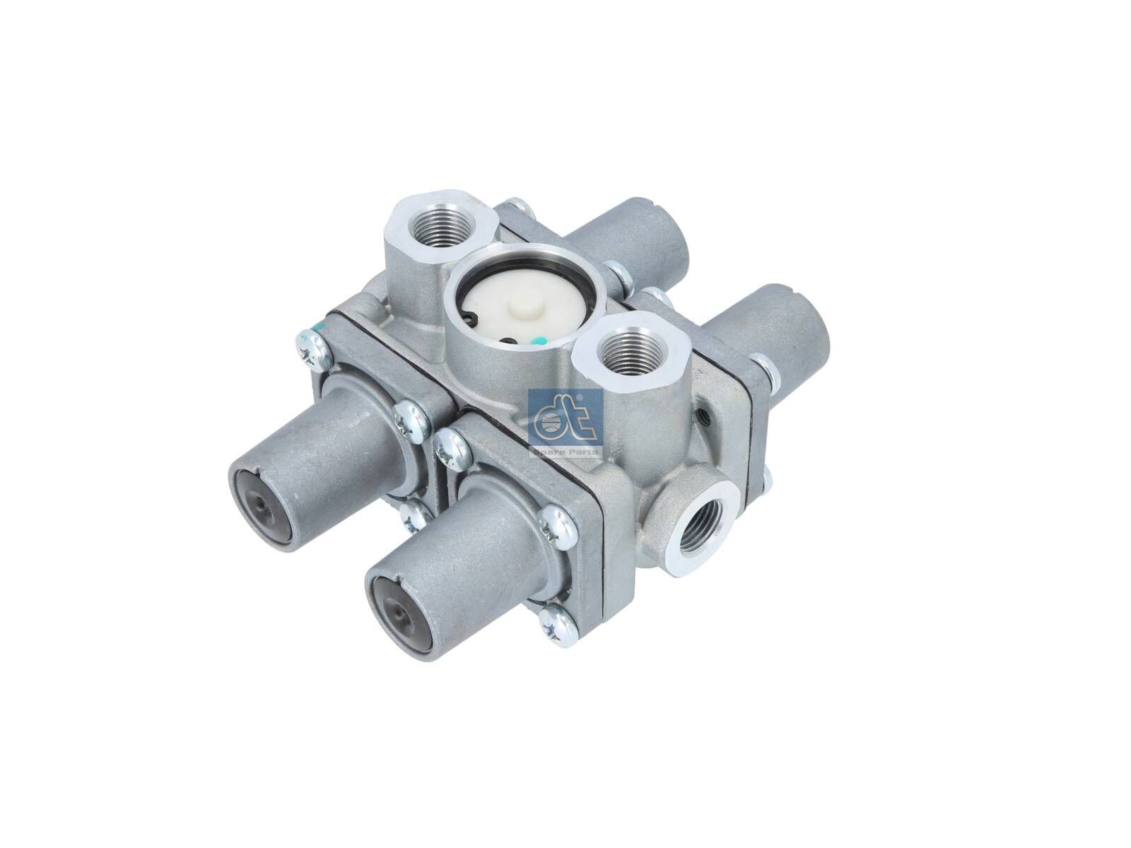 DT Spare Parts 2.44041 4-circuit-protection valve, M16 x 1,5, M22 x 1,5, max. 10 bar, Po21: 6.3 bar, Po22: 6.3 bar, Po23: 5.8 bar, Po24: 5.8 bar