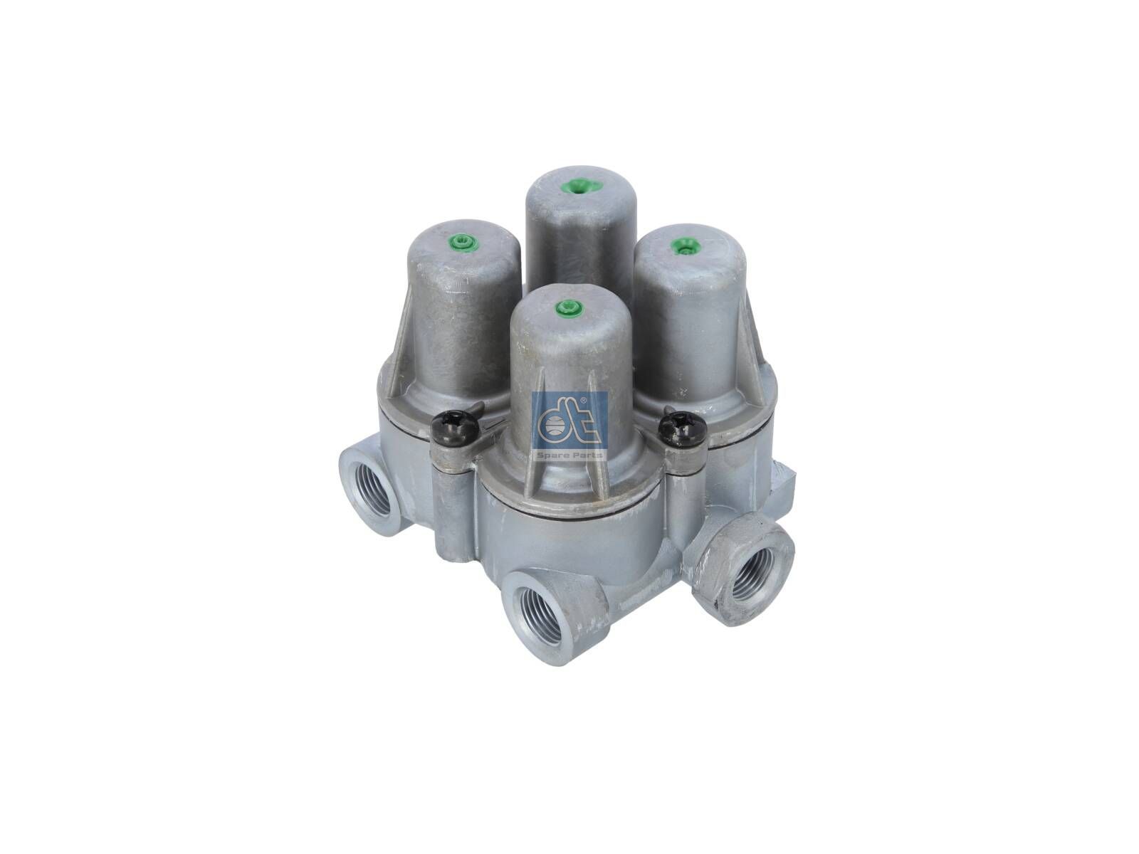 DT Spare Parts 2.44045 4-circuit-protection valve, M16 x 1,5, M22 x 1,5, Po21: 7 bar, Po22: 7 bar, Po23: 5.7 bar, Po24: 5.7 bar, Pc21: 5 bar, Pc22: 5 bar, Pc23: 4.5 bar, Pc24: 4.5 bar
